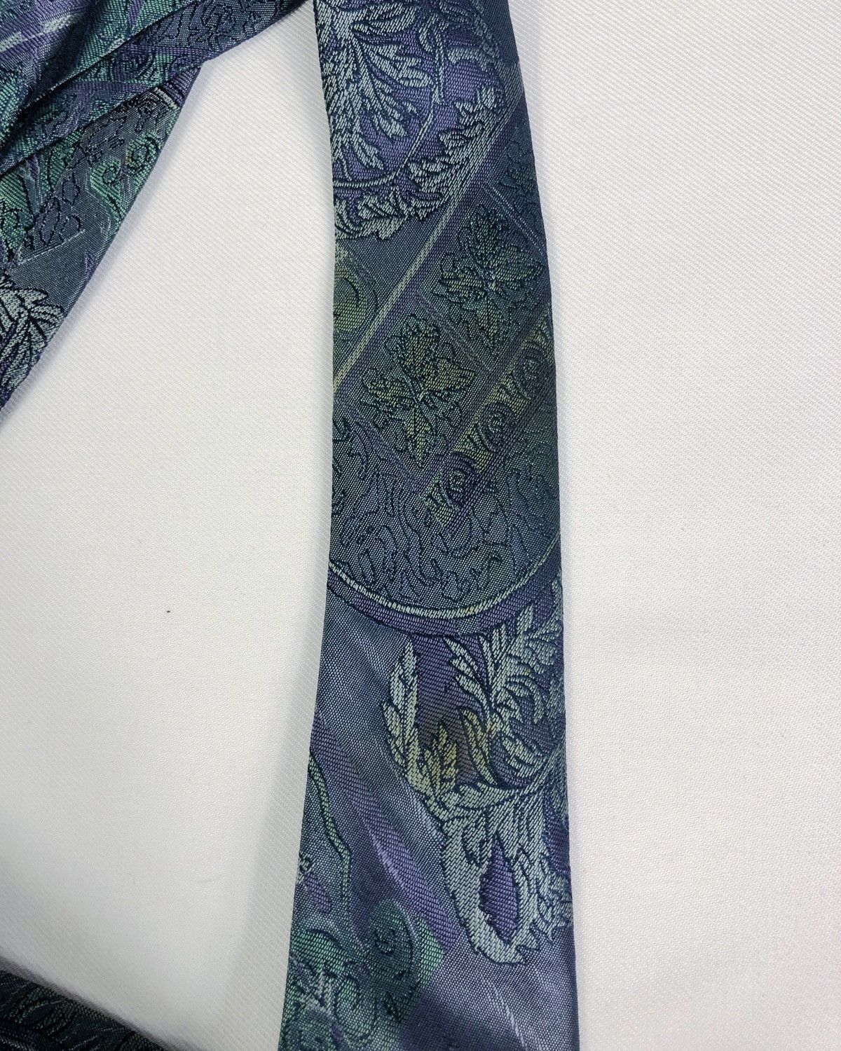Balenciaga Rare Vintage Balenciaga Floral Silk Tie Size ONE SIZE - 11 Thumbnail