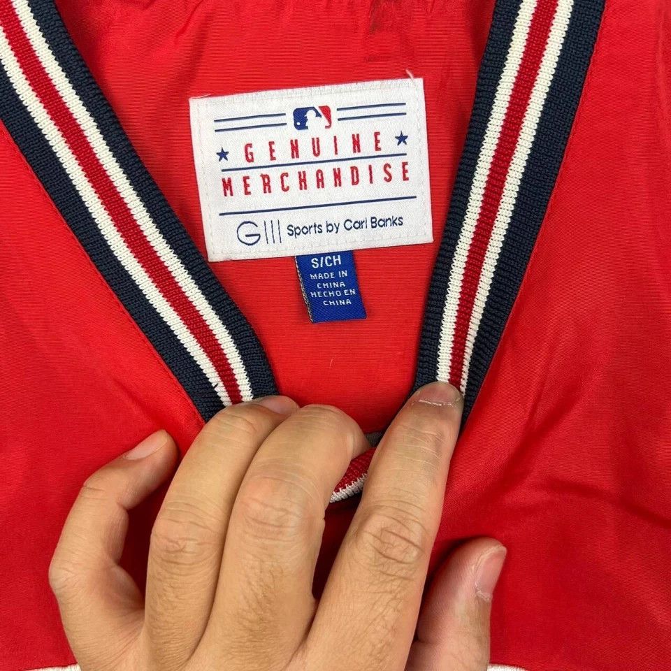 G-III × Vintage St. Louis Cardinals Windbreaker Jacket Men Pullover V-Neck S Size US S / EU 44-46 / 1 - 3 Thumbnail