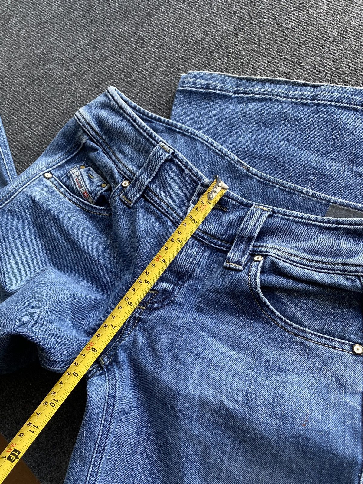 Diesel 🔥Opium Punk Diesel Blue Jeans Bootcut goth emo alt 29 Size 29" - 12 Thumbnail