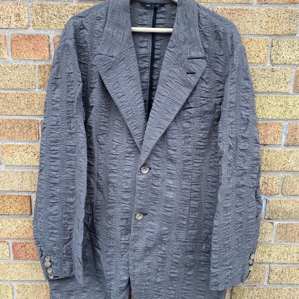 Giorgio Armani RARE Giorgio Armani Black Label Borgo 21 Spandex Striped Co Size US XL / EU 56 / 4 - 4 Thumbnail
