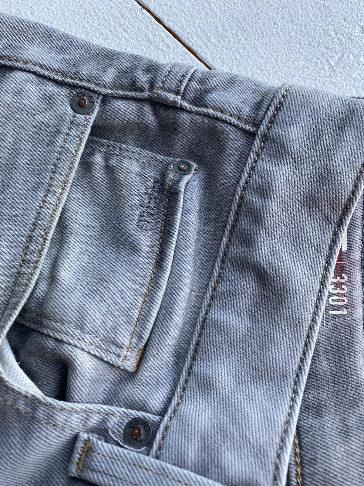 G-Star 🔗G Star Raw Gray Opium Punk 3301 Straight Jeans Relaxed Size US 32 / EU 48 - 10 Thumbnail