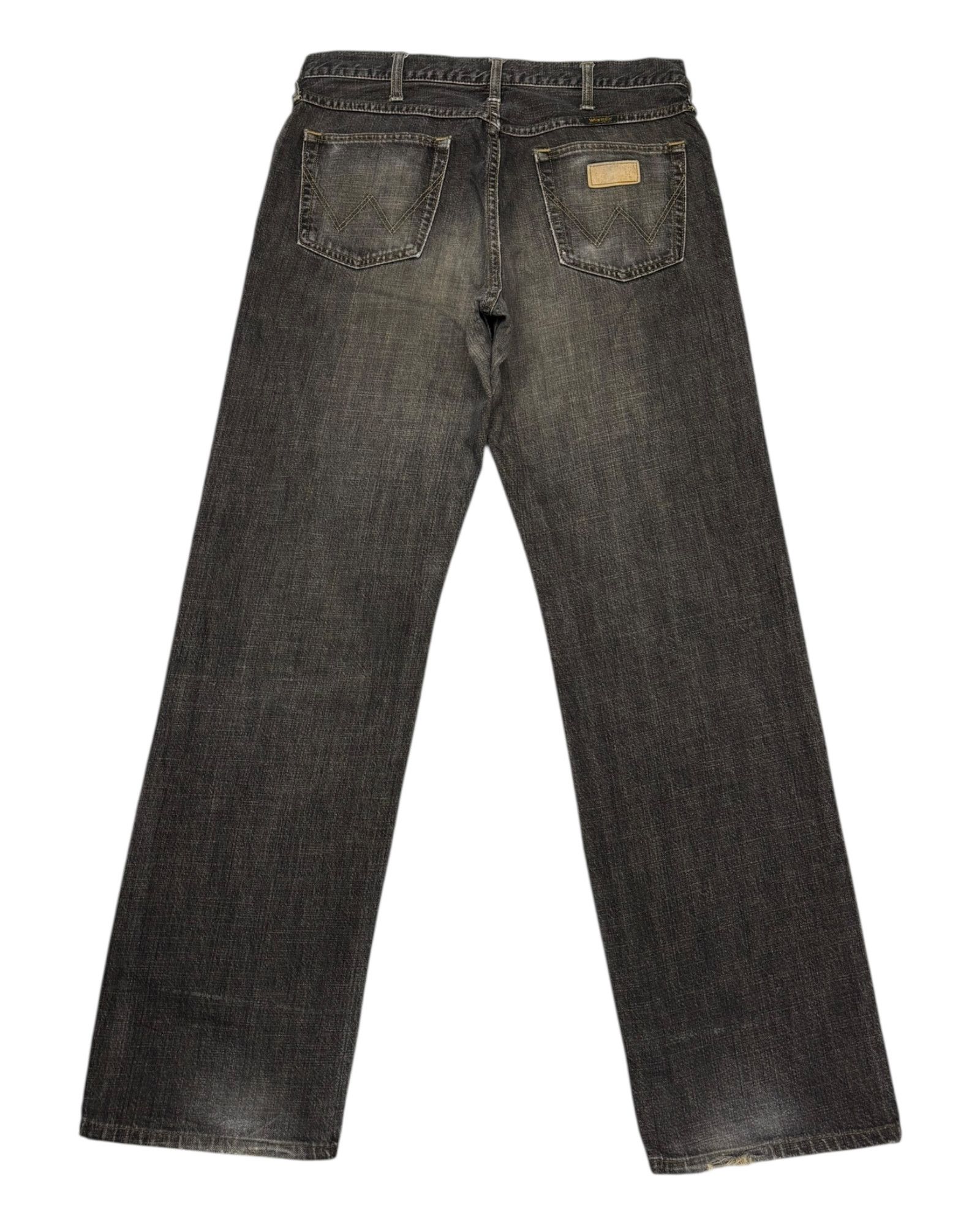 If Six Was Nine Vintage Wrangler Faded Black Loose Fit Jean Size US 32 / EU 48 - 2 Thumbnail
