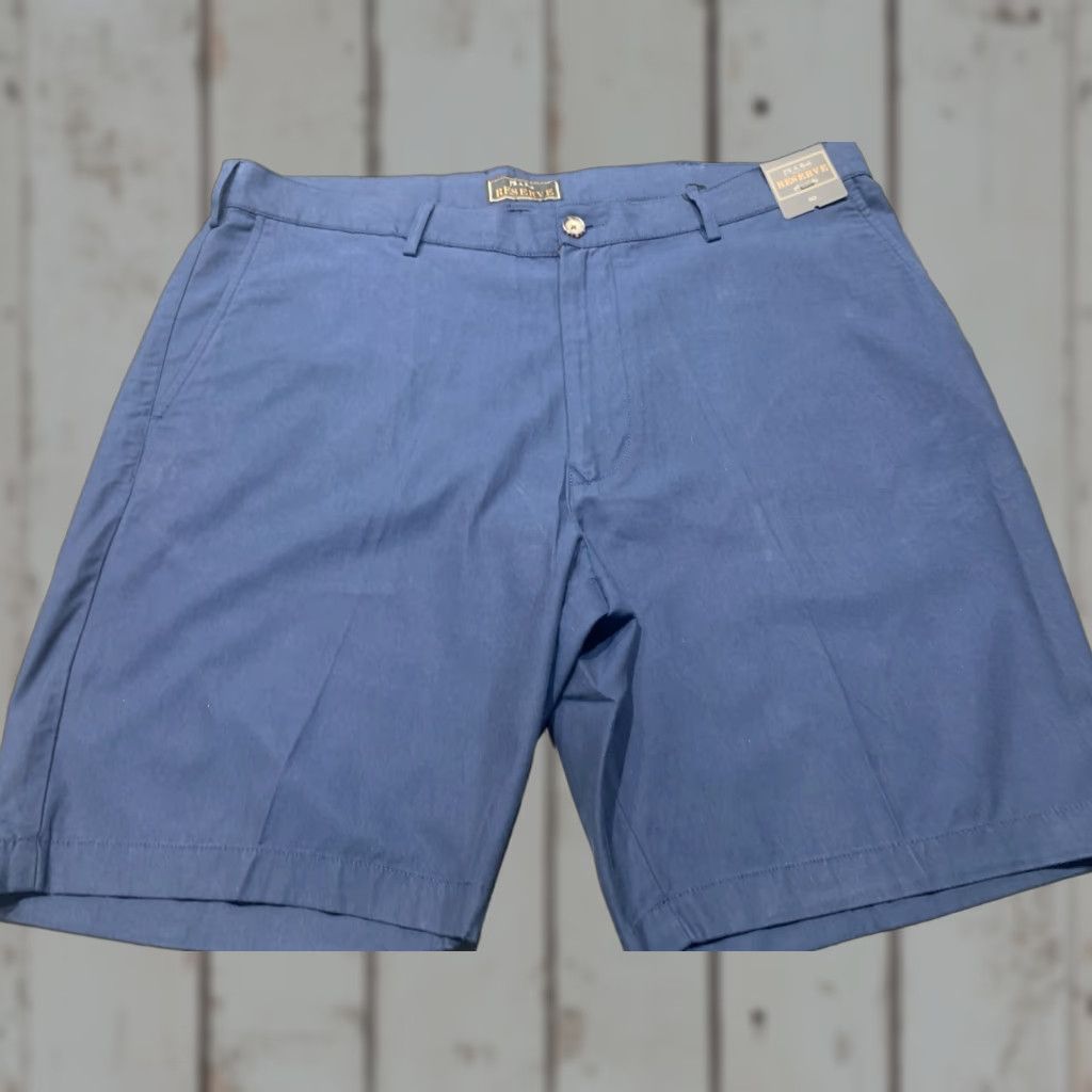Jos. A. Bank JOS. A. BANK Reserve Chino Shorts Size 40 Flat Front Blue Mens Size US 40 / EU 56 - 1 Thumbnail