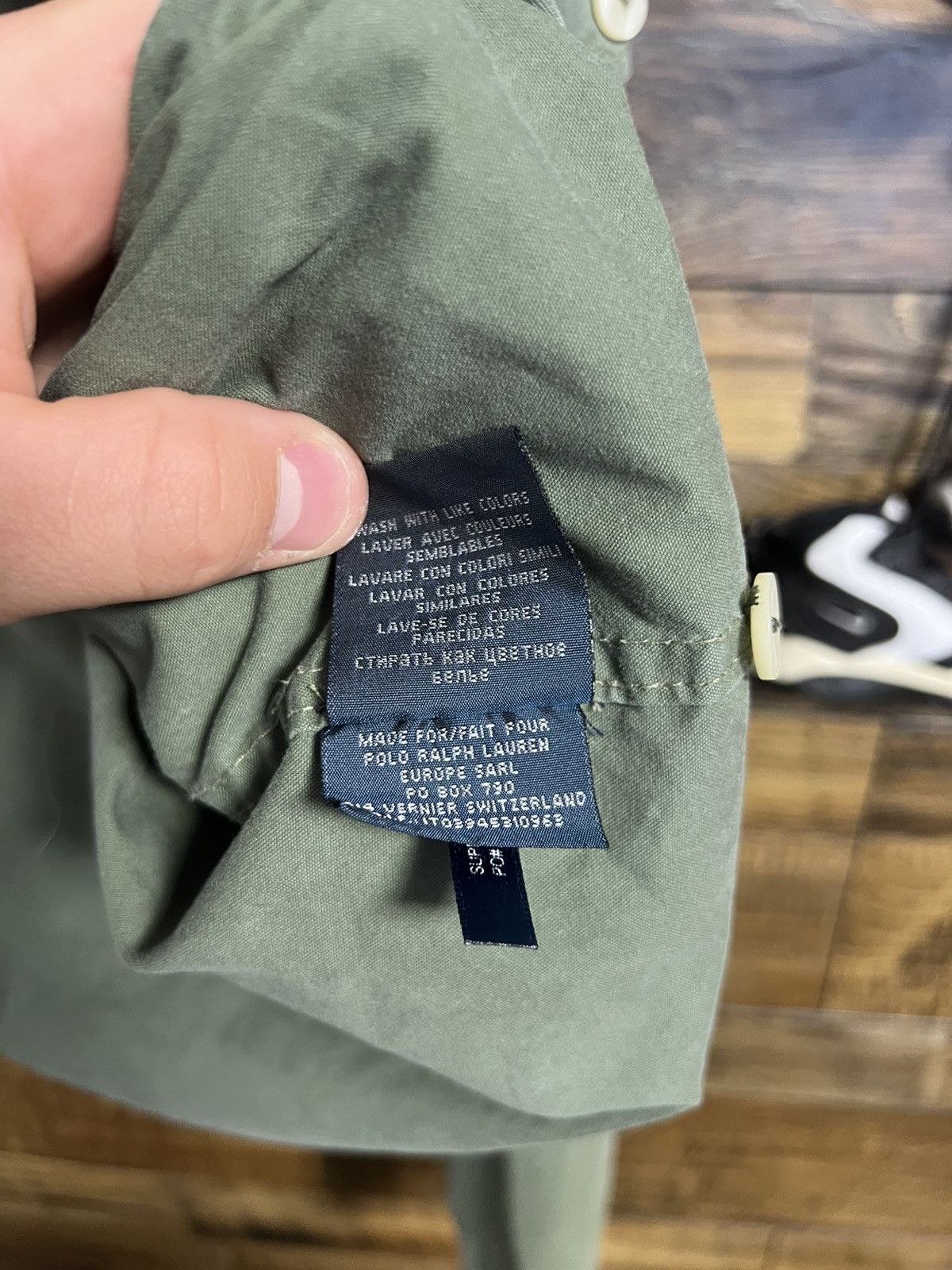 Polo Ralph Lauren × Vintage POLO RALPH LAUREN Military Jacket Green Big Pony Cotton Size US XL / EU 56 / 4 - 17 Thumbnail