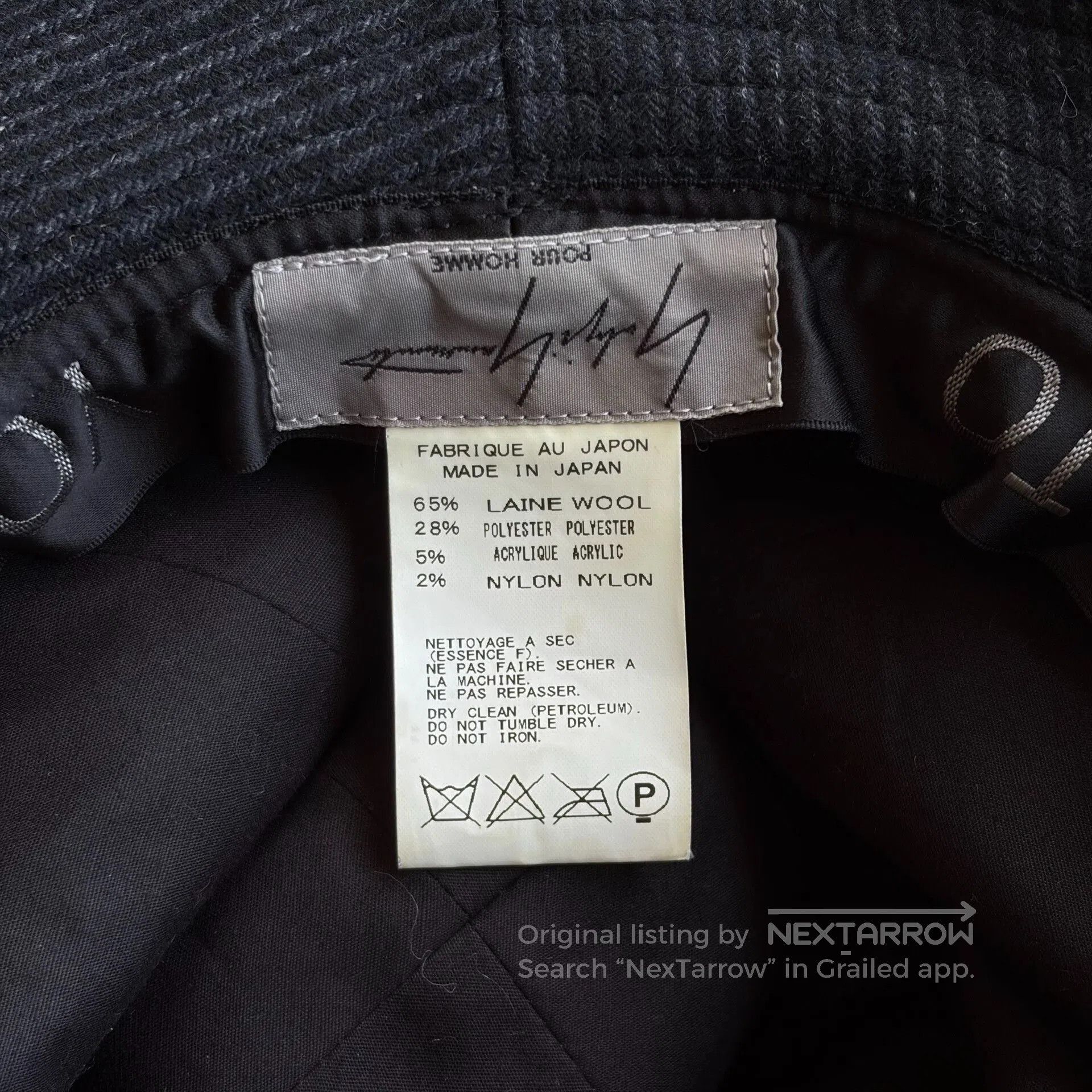 Yohji Yamamoto Yohji Yamamoto Wool Black Hat. Size ONE SIZE - 8 Thumbnail
