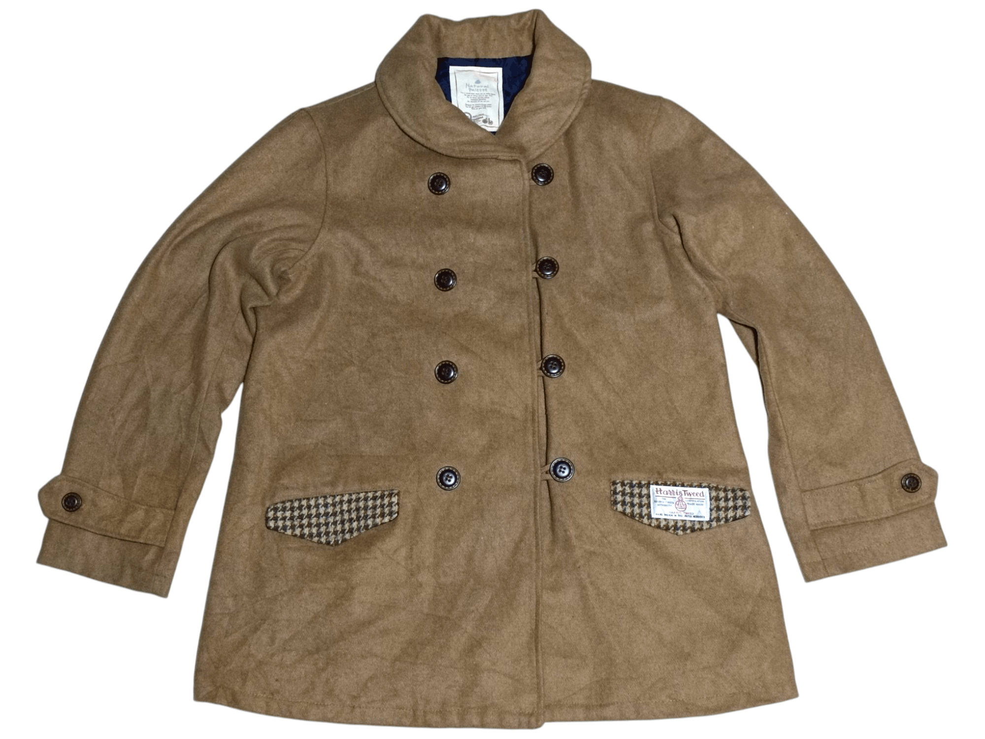 Harris Tweed × If Six Was Nine × Le Grande Bleu (L.G.B.) Harris Tweed X Natural Palette Shawl Collar Button Jacket Size US L / EU 52-54 / 3 - 2 Thumbnail