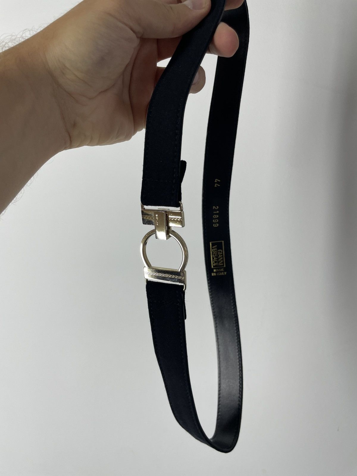 Versace Vintage Gianni Versace Leather and cotton belt Size ONE SIZE - 1 Thumbnail