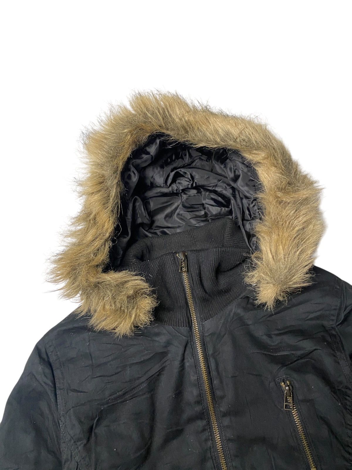 If Six Was Nine 2000's Recette Fur Parka Jacket Size US M / EU 48-50 / 2 - 2 Thumbnail