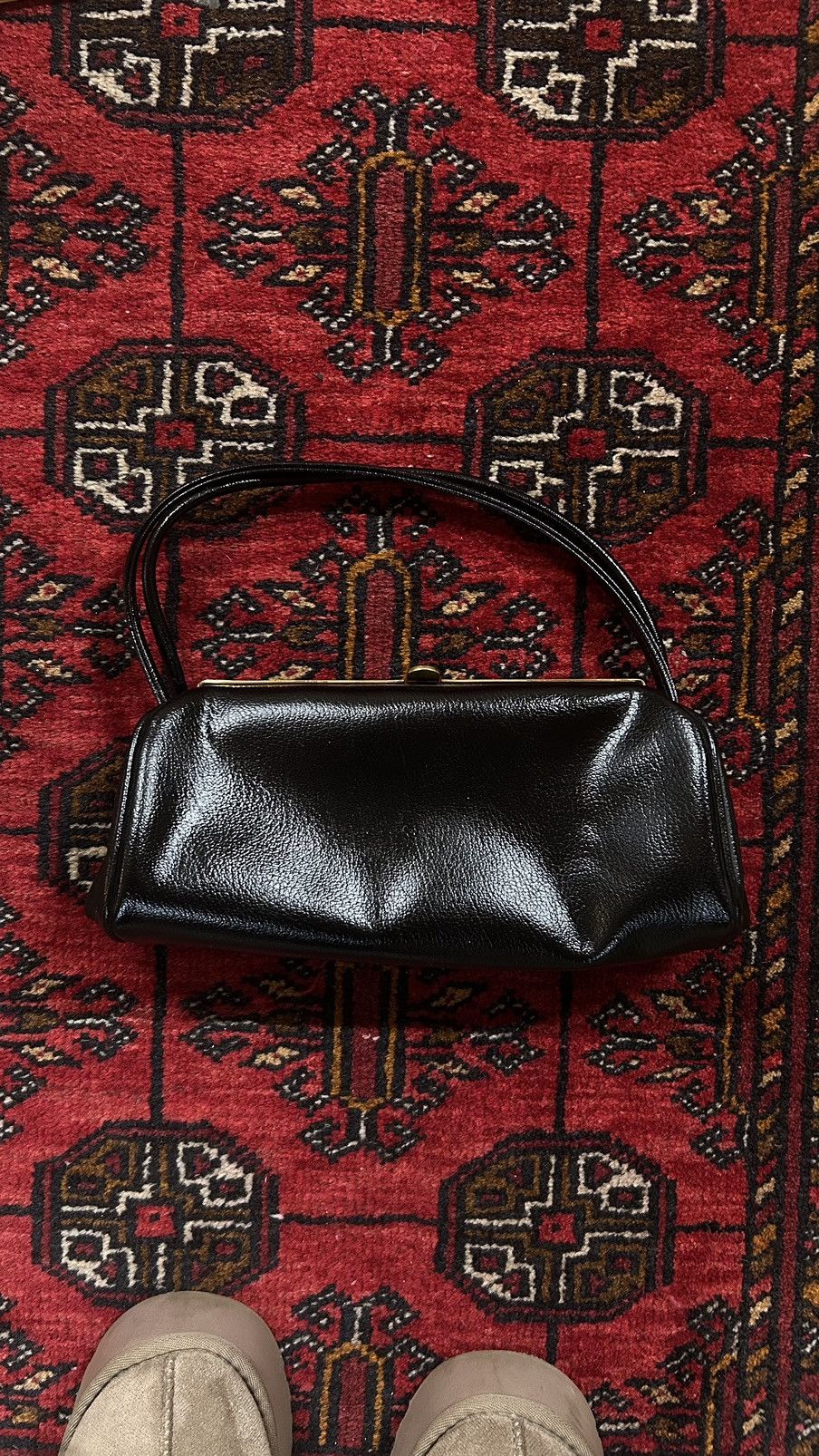 Vintage Classic Mini Black Leather Bag Size ONE SIZE - 4 Thumbnail