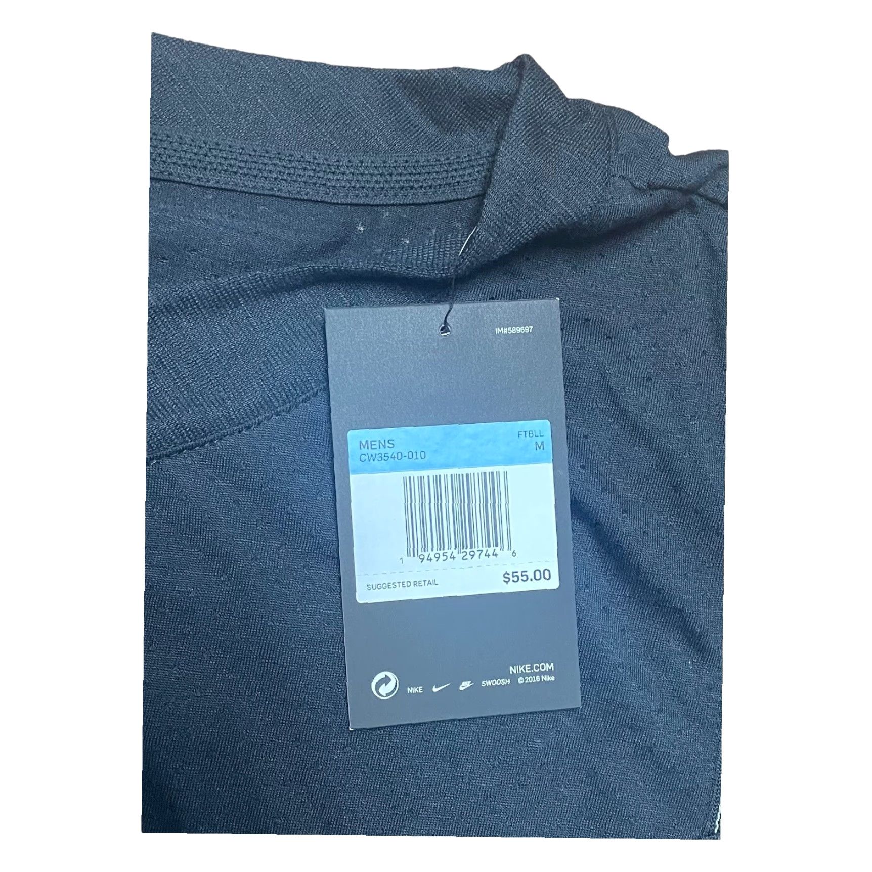 Nike Nike Short Sleeve Player ShirtUV CW3540-010 Black Men's SportsFootball Medium NWT Size US M / EU 48-50 / 2 - 6 Thumbnail