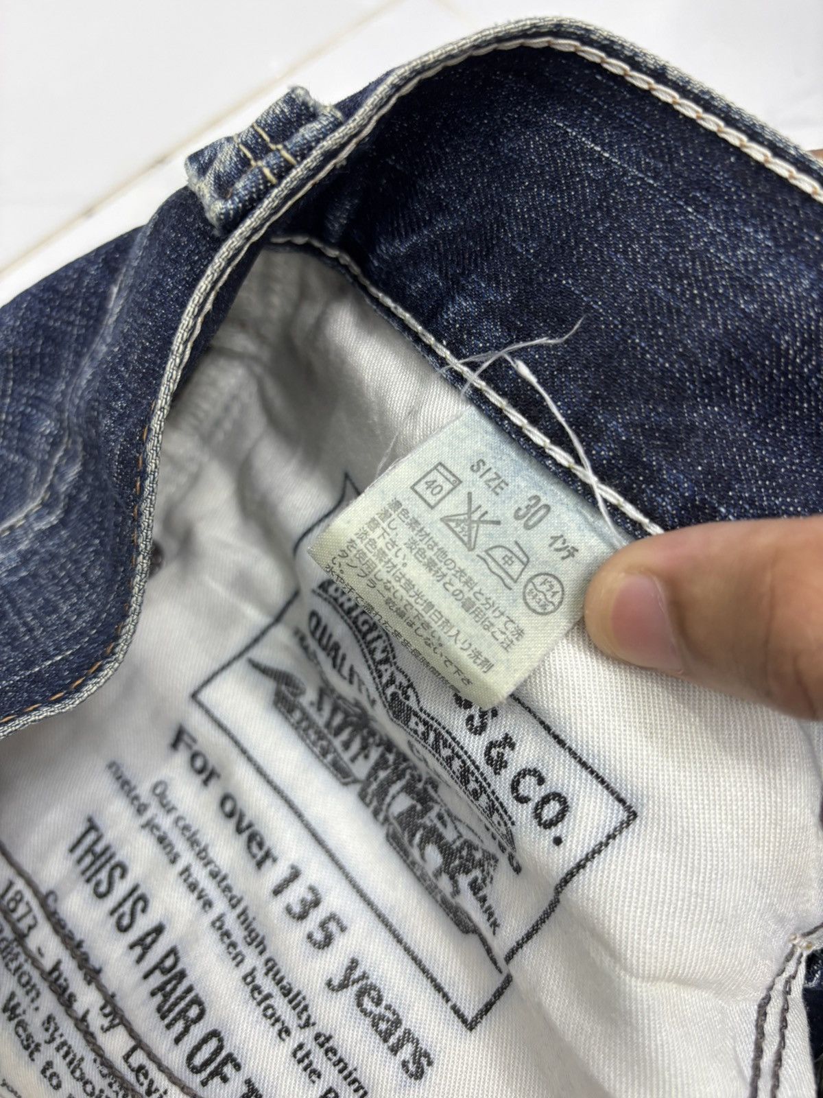 Levi's Levis 511 Slim Zipper Pocket Blue Denim Jeans Size US 30 / EU 46 - 14 Thumbnail