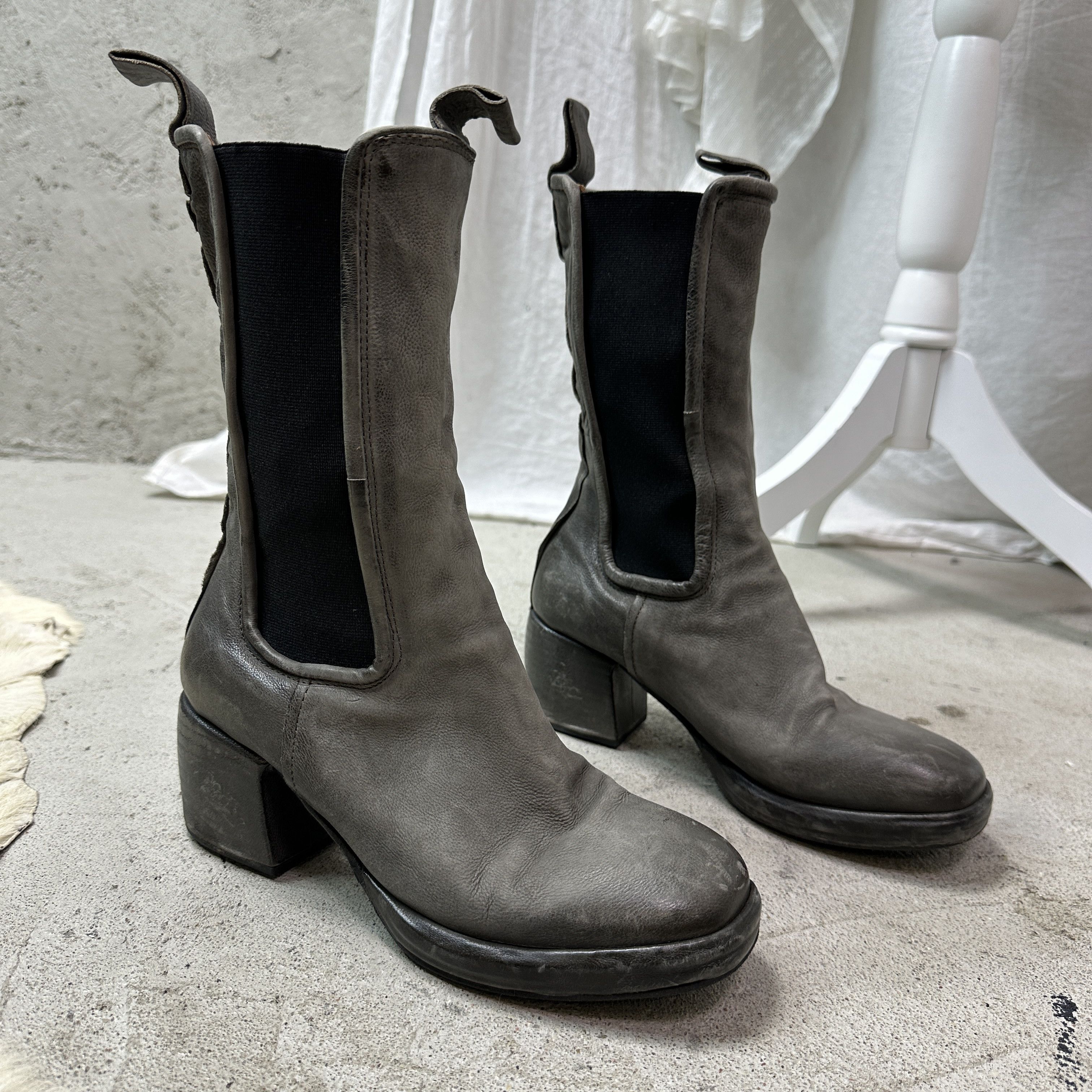 A.S.98 Vintage Leather Biker Airstep AS 98 Boots Y2K Size US 8 / IT 38 - 7 Thumbnail