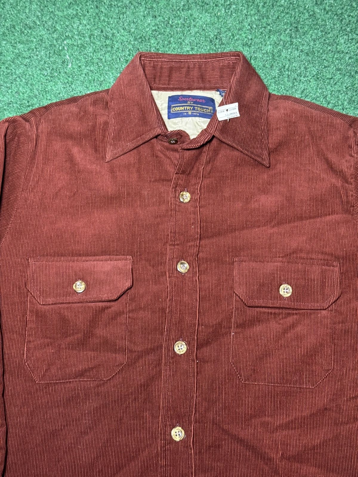 Vintage Vintage 80s Corduroy Button Down Quilted Small 20x30 Shirt Size US S / EU 44-46 / 1 - 2 Thumbnail