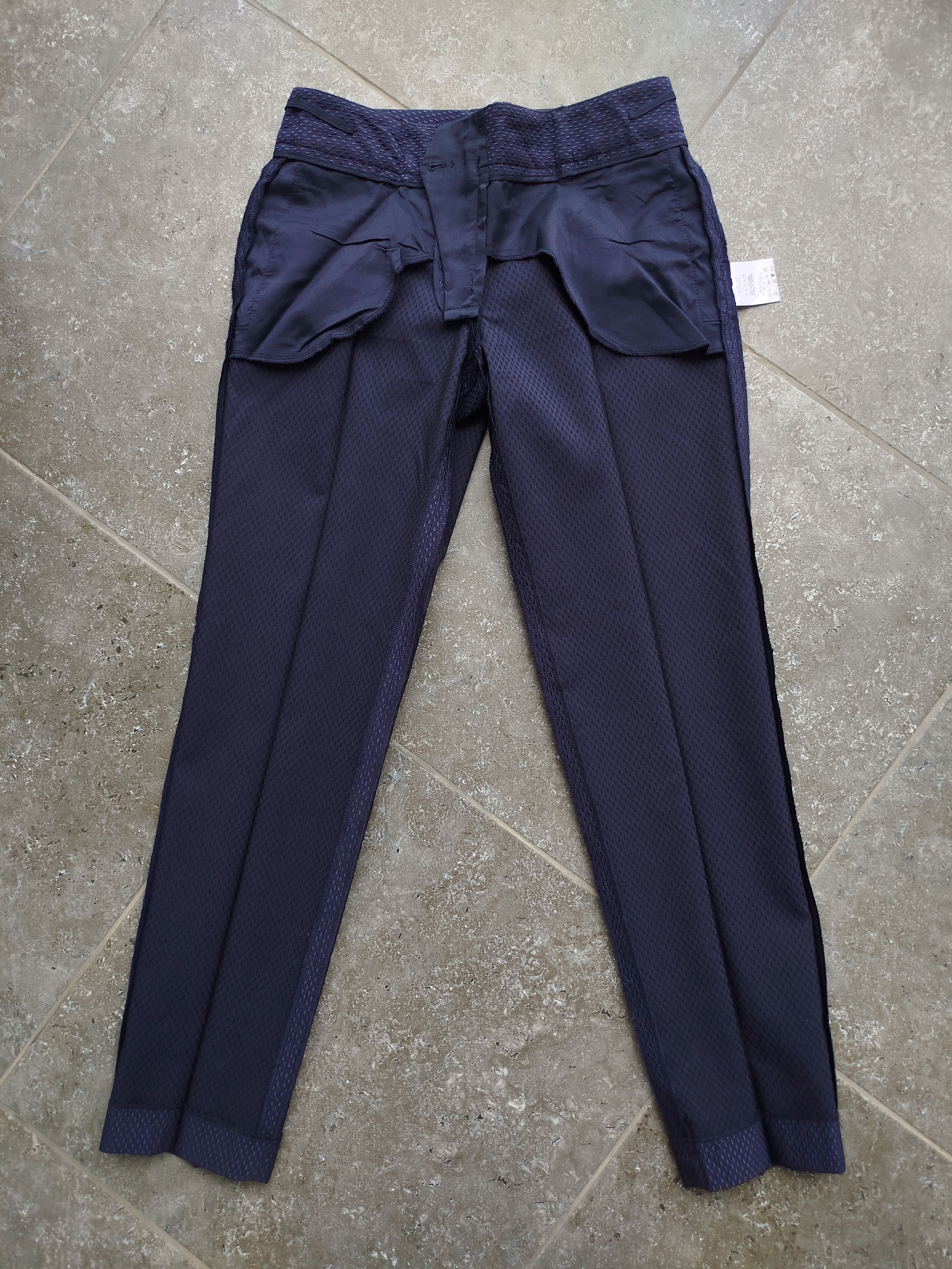 Gucci Gucci Dress Pants Jacquard Pockets Wool Silk Blend 2009 Size 26" / US 2 / IT 38 - 11 Thumbnail