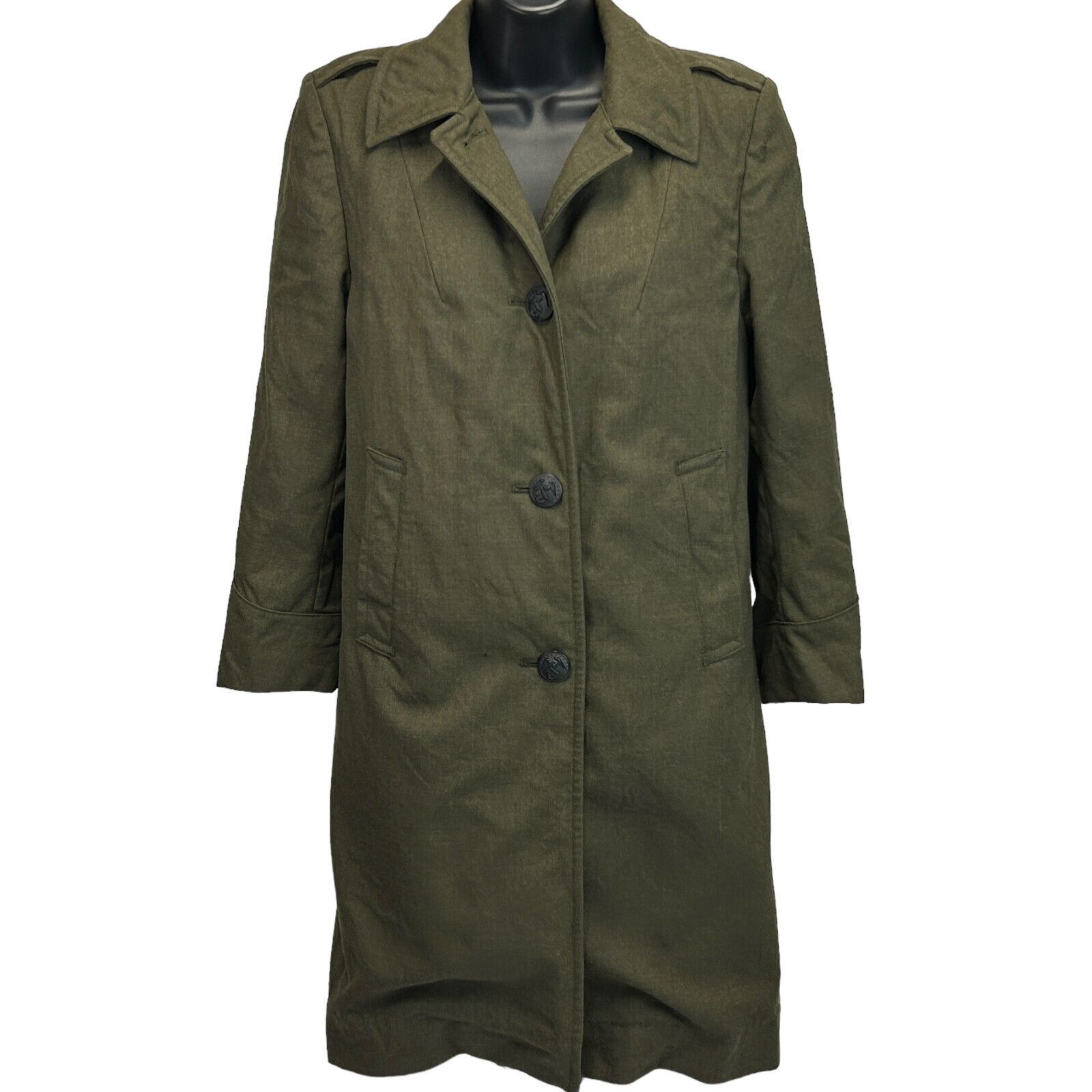 Vintage Vintage 60s Vietnam War US Marine Corps Overcoat Womens 12S Size XL / US 12-14 / IT 48-50 - 1 Thumbnail