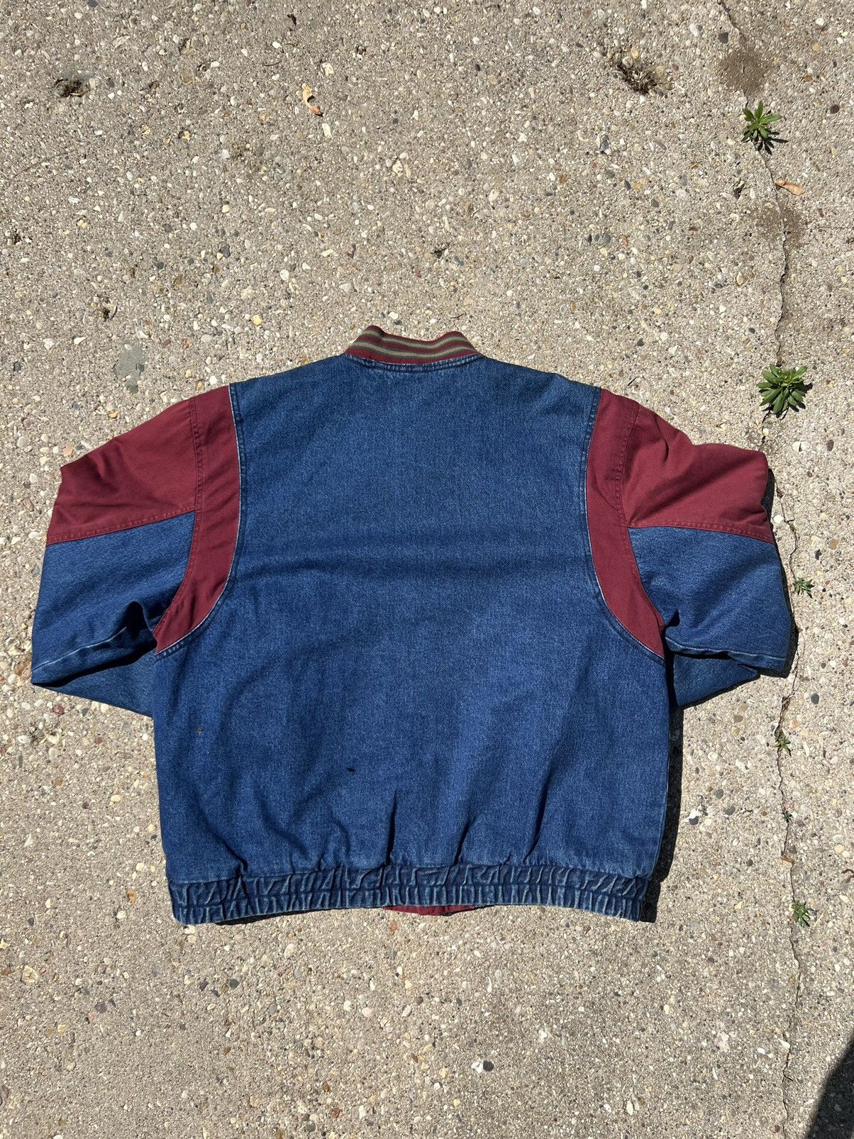 Vintage Vintage Denim Varsity/Bomber Jacket Size US L / EU 52-54 / 3 - 4 Thumbnail