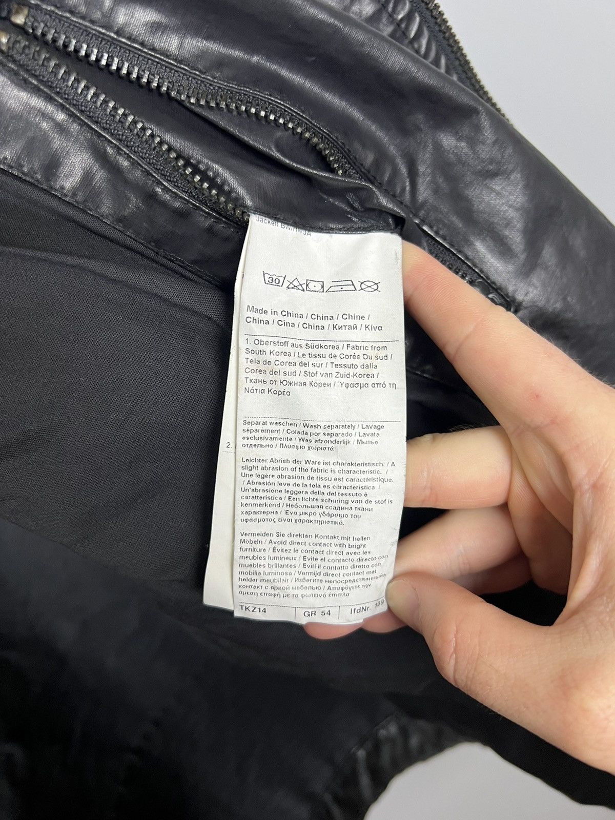 Strellson Strellson Swiss Cross mens motorcycle waxed cotton jacket Size US XL / EU 56 / 4 - 17 Thumbnail