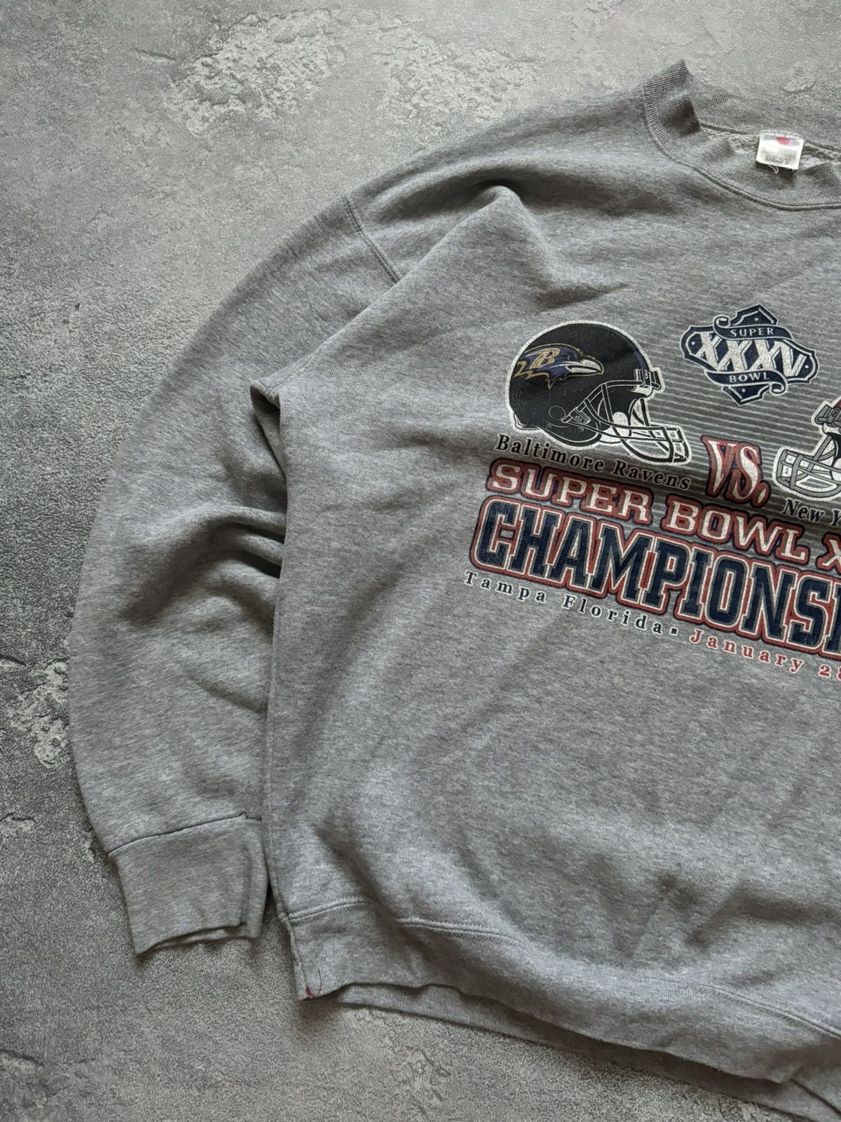 NFL × Vintage NFL Super Bowl XXXV championship 2001 sweatshirt long sleeve Size US XXL / EU 58 / 5 - 6 Thumbnail