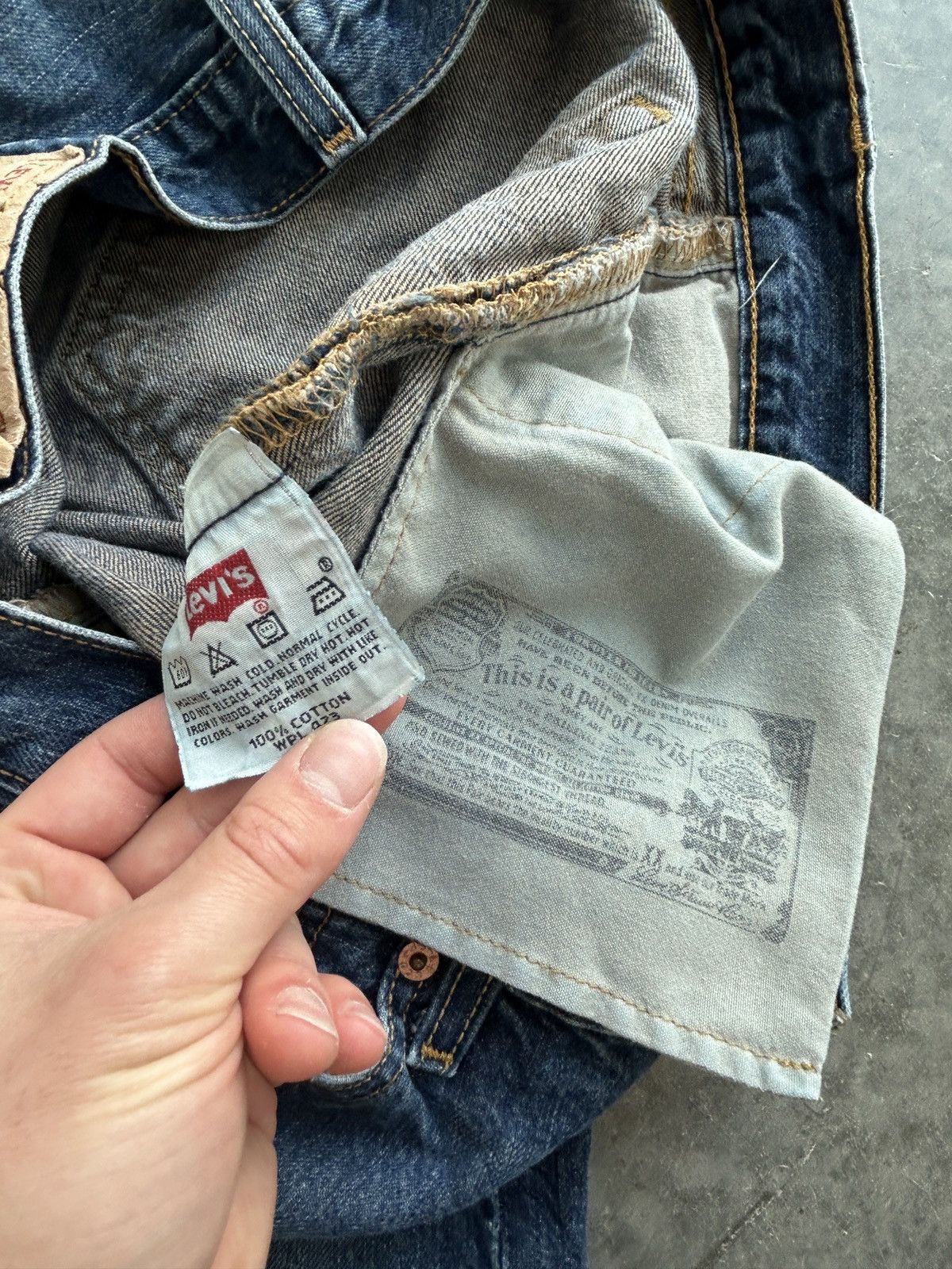Levi's Vintage Y2K Levis 501xx Denim Jeans 34x30 Dark Wash Size US 34 / EU 50 - 6 Thumbnail