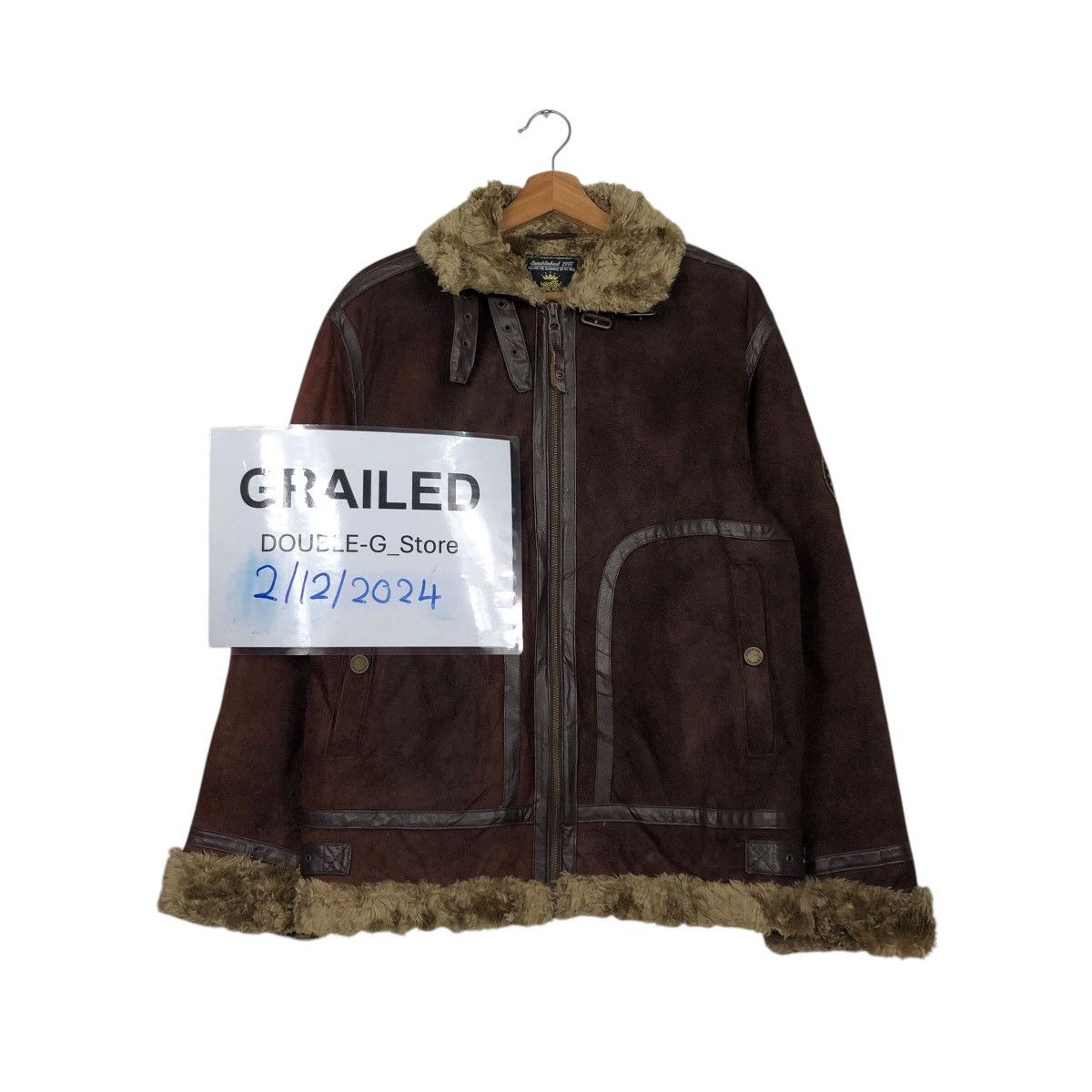 Japanese Brand 📌Vintage Biker Jacket Shearling Fur Blanket Kissmark Size US M / EU 48-50 / 2 - 1 Thumbnail