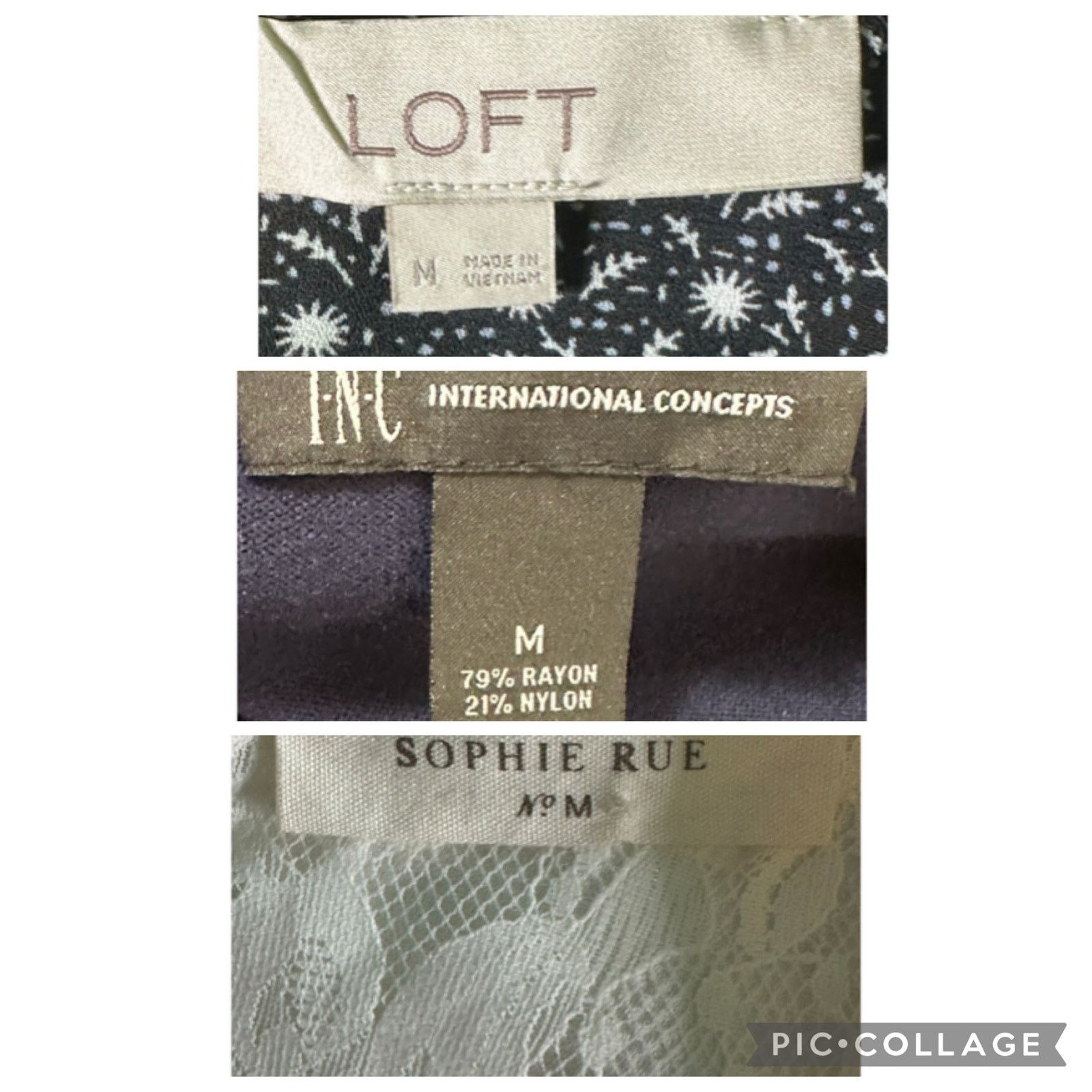 Loft Bundle of 3 business casual summer tops size medium Size M / US 6-8 / IT 42-44 - 2 Thumbnail
