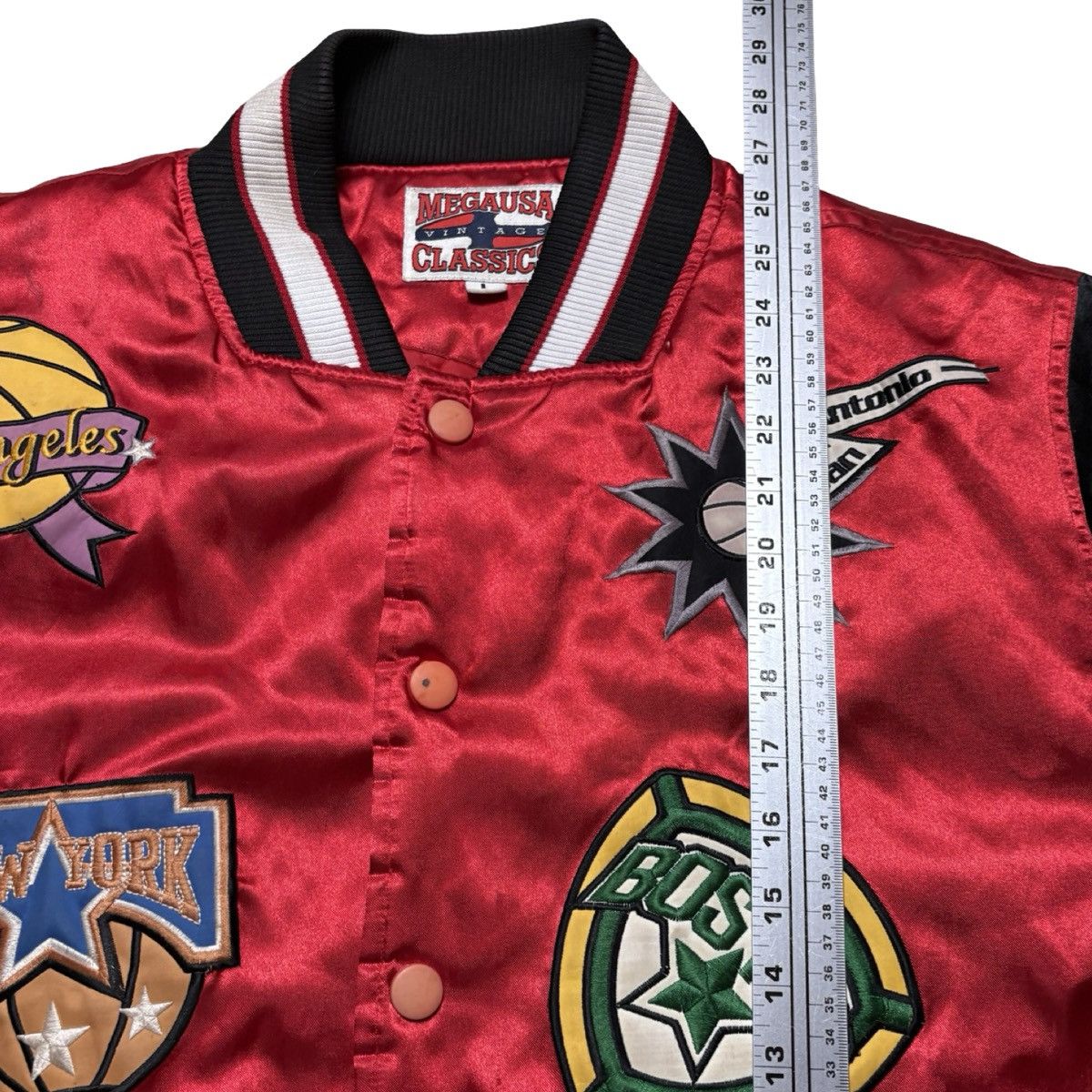 Other Vintage Mens NBA Satin Varsity Jacket Mega USAA Classic L Size US L / EU 52-54 / 3 - 5 Thumbnail