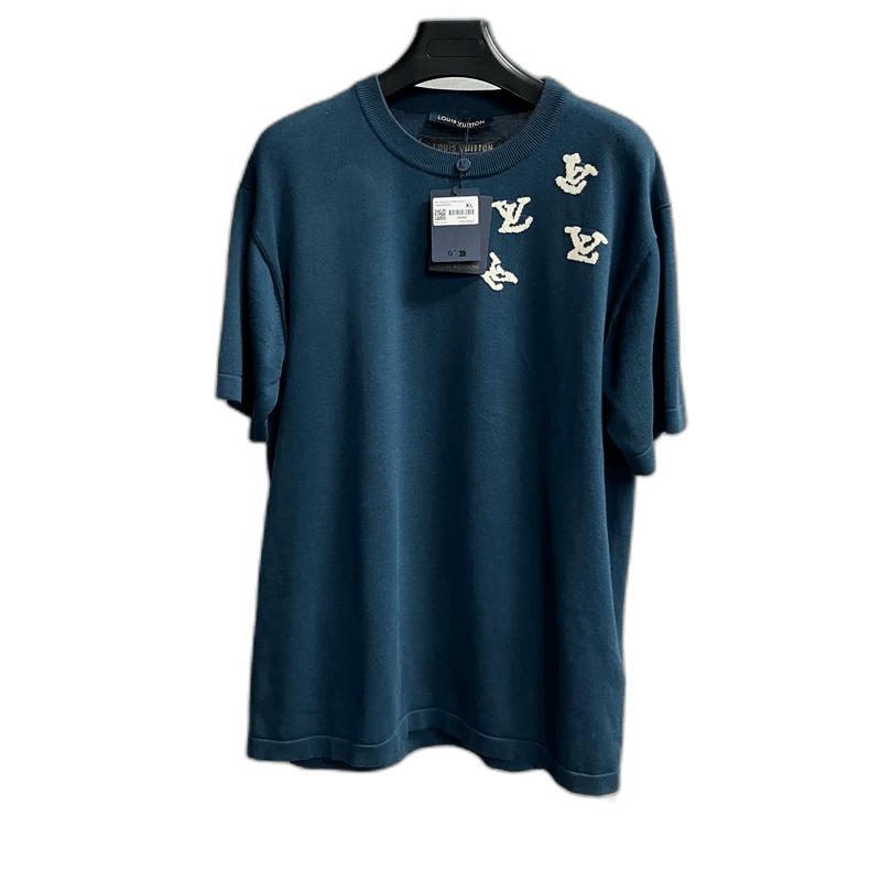 Louis Vuitton Louis Vuitton Louis Vuitton Blue Logo Short Sleeve TShirt- Size US XL / EU 56 / 4 - 1 Thumbnail