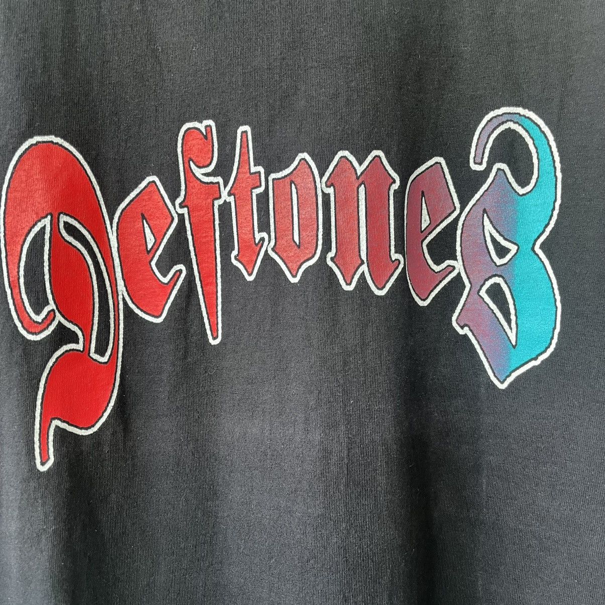 Vintage Vintage Deftones Logo T-Shirt Black Nu Metal Band Tee Size US L / EU 52-54 / 3 - 2 Thumbnail