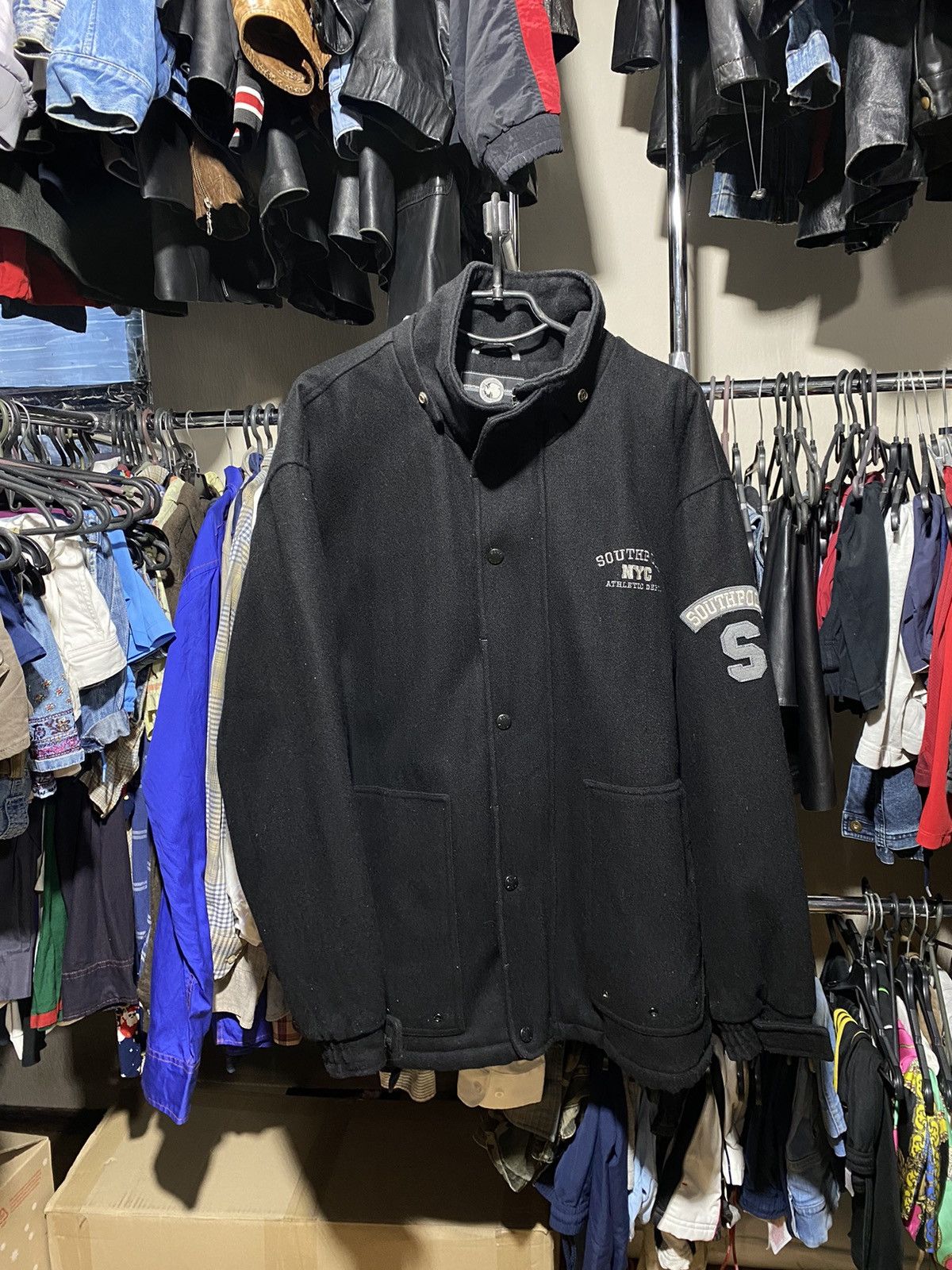 image of Jnco x Southpole Y2K Southpole Cagoule Jacket Hiphop Style in Black, Men's (Size Large)