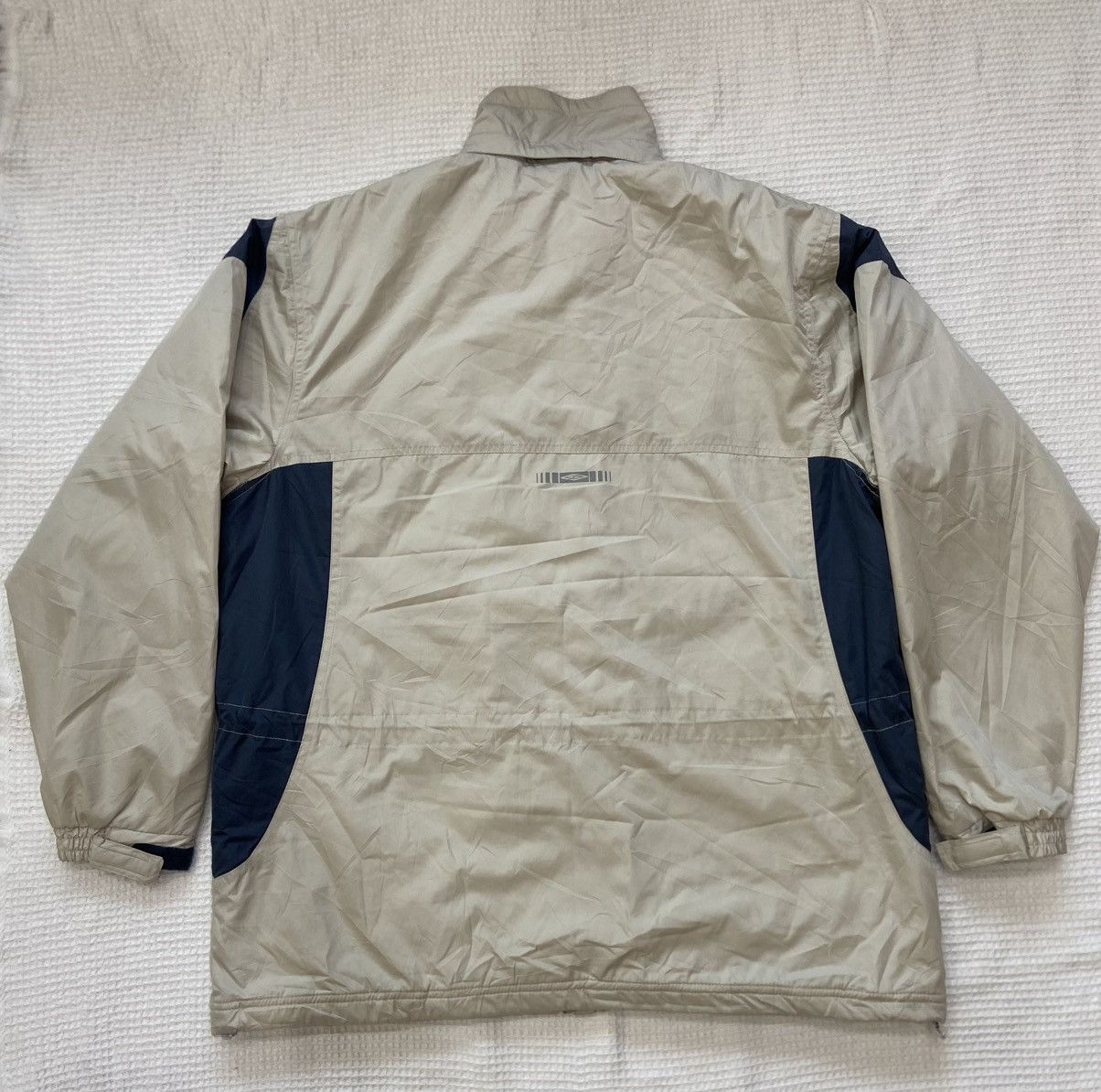 Umbro Vintage Umbro Y2K Grey & Navy Fleece Lined Jacket (S) Size US S / EU 44-46 / 1 - 12 Thumbnail