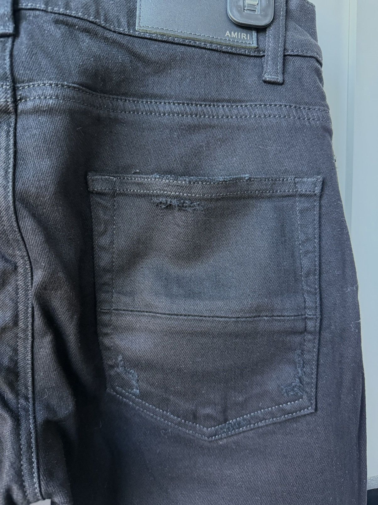 Amiri Unaltered LN Amiri Black Thrasher Jeans Size US 31 - 6 Thumbnail