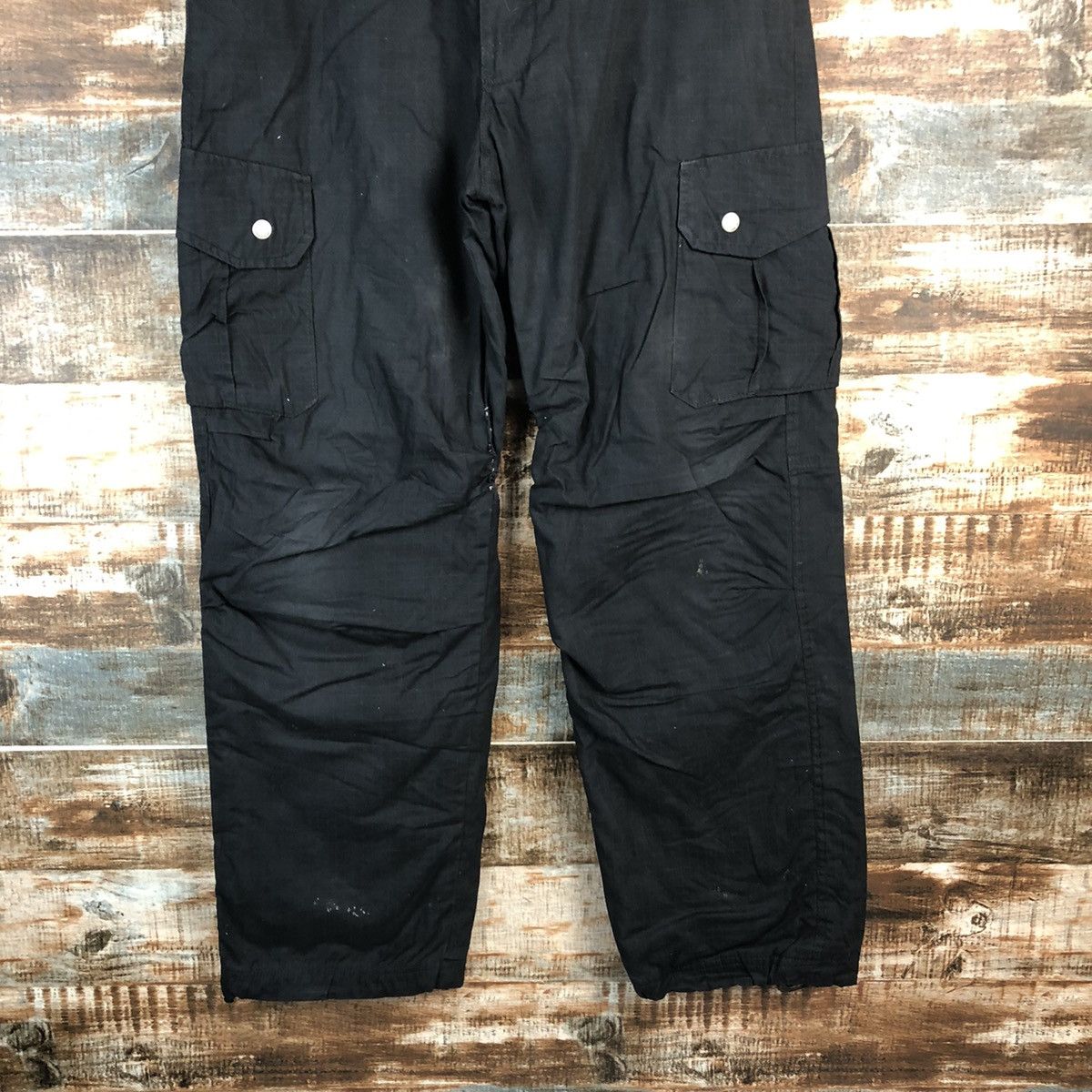 Japanese Brand DL Japanese Brand Dark Blue Cargo Multipocket Pants #C642 Size US 31 - 3 Thumbnail