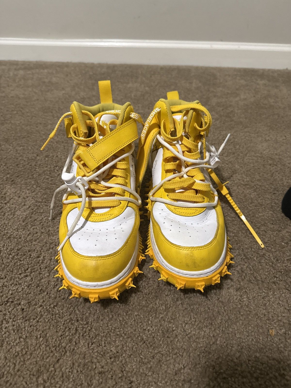 Off-White Air Force 1 Mid SpLTHR Size US 10.5 / EU 43-44 - 2 Thumbnail