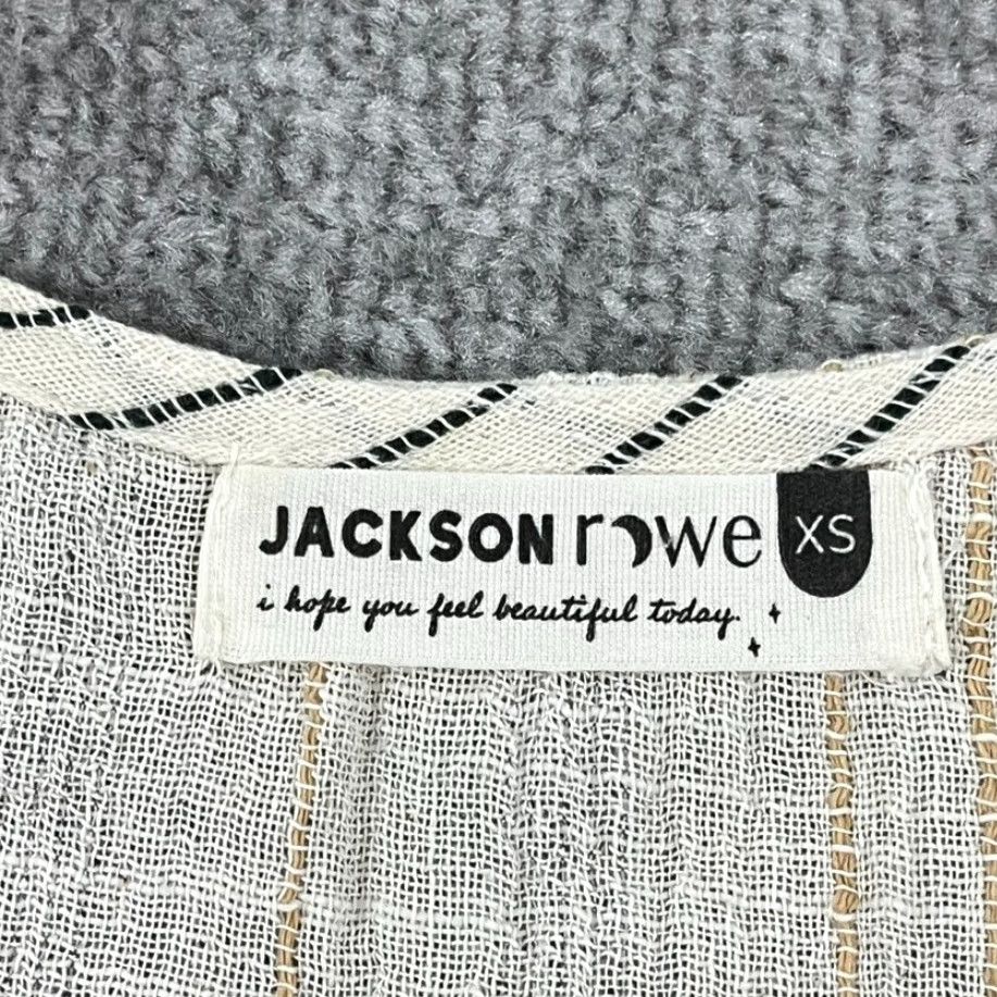 Vintage Jackson Rowe Blouse Womens XS Cream White Floral Prairie Fairy Minimalist BOHO Size XS / US 0-2 / IT 36-38 - 3 Thumbnail