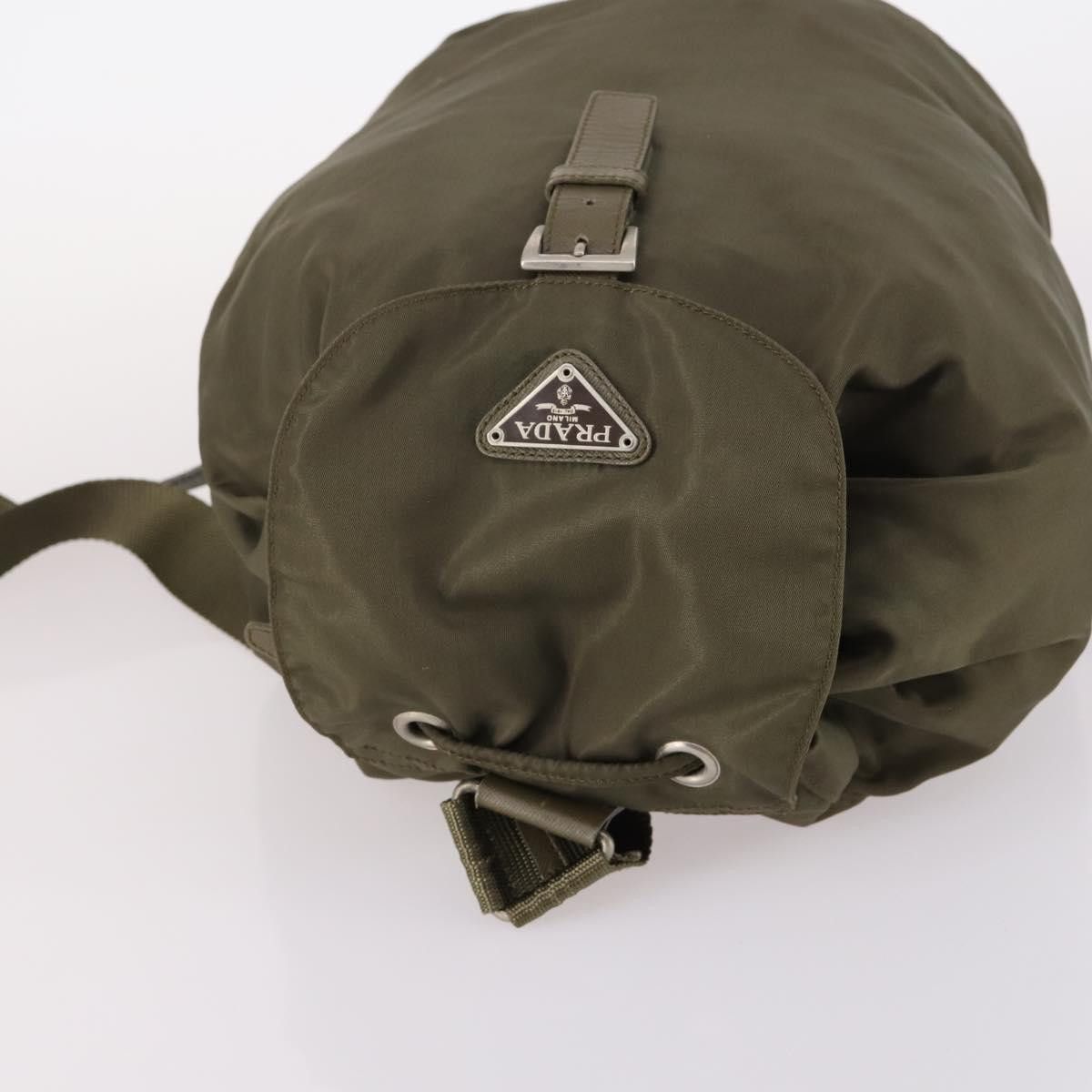 Prada PRADA Backpack Nylon Khaki Silver Size ONE SIZE - 6 Thumbnail