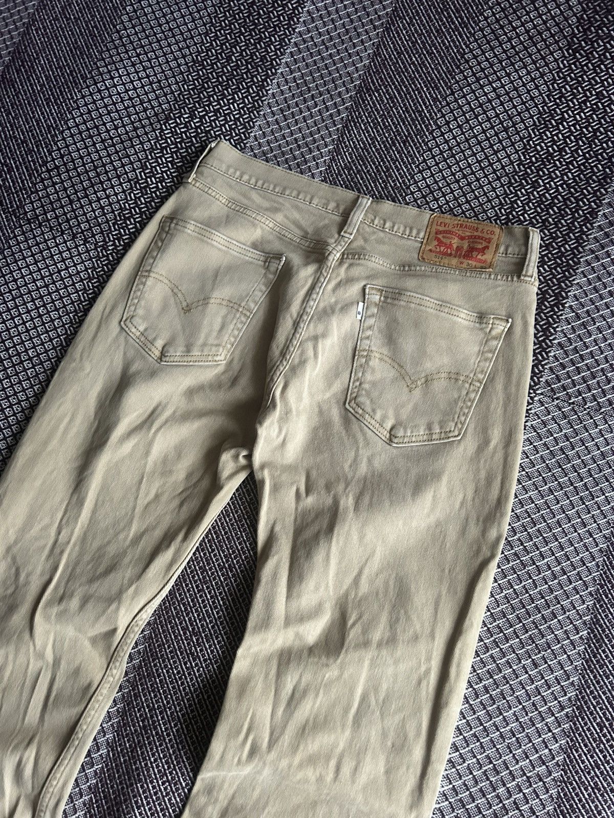 Levi's Vintage Levis 514 Denim Jeans Beige Solid Style Unisex Sz 30 Size US 30 / EU 46 - 3 Thumbnail