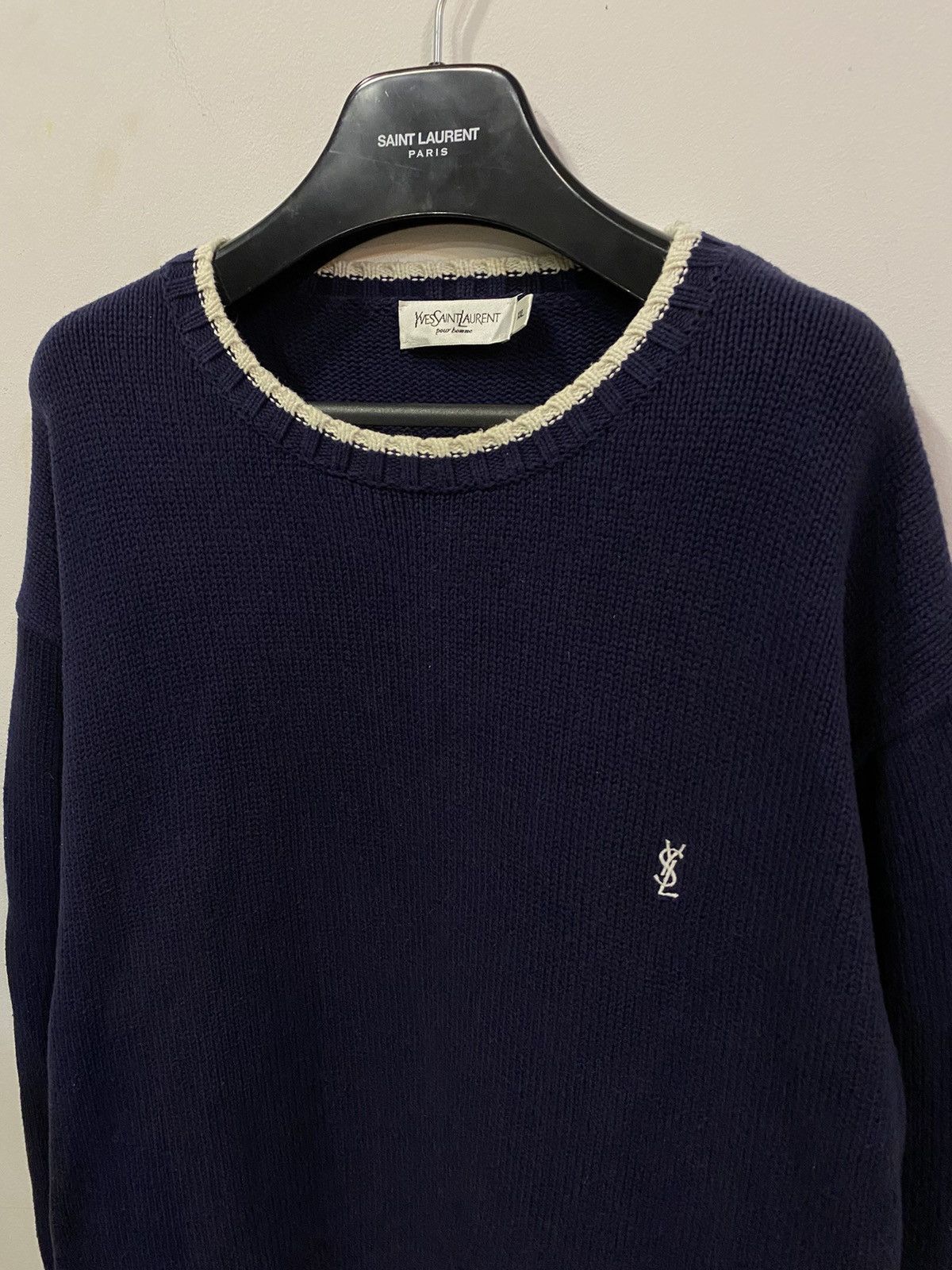 Yves Saint Laurent YSL Sweater Knit Heavy Thick Size US XXL / EU 58 / 5 - 12 Thumbnail