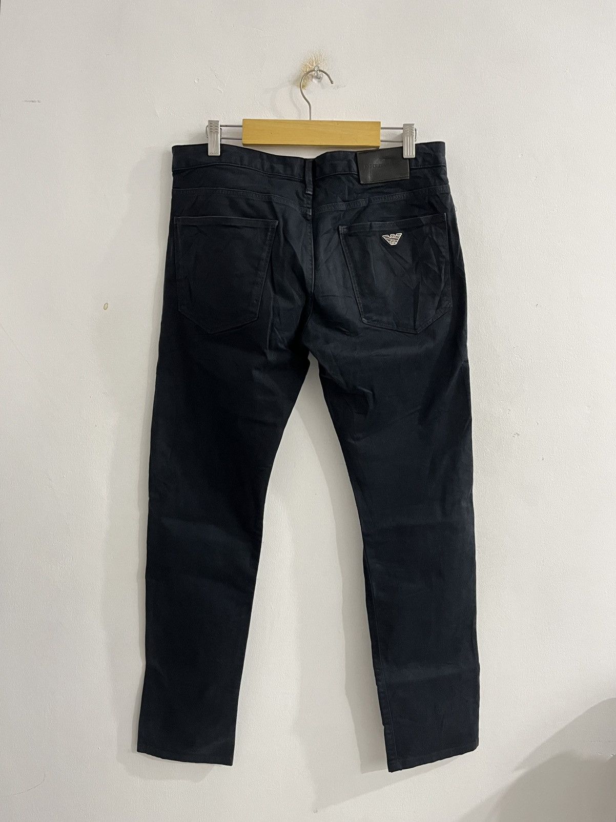 Emporio Armani Emporio Armani - Black Skinny Fit Pants 31 Size US 31 - 6 Thumbnail