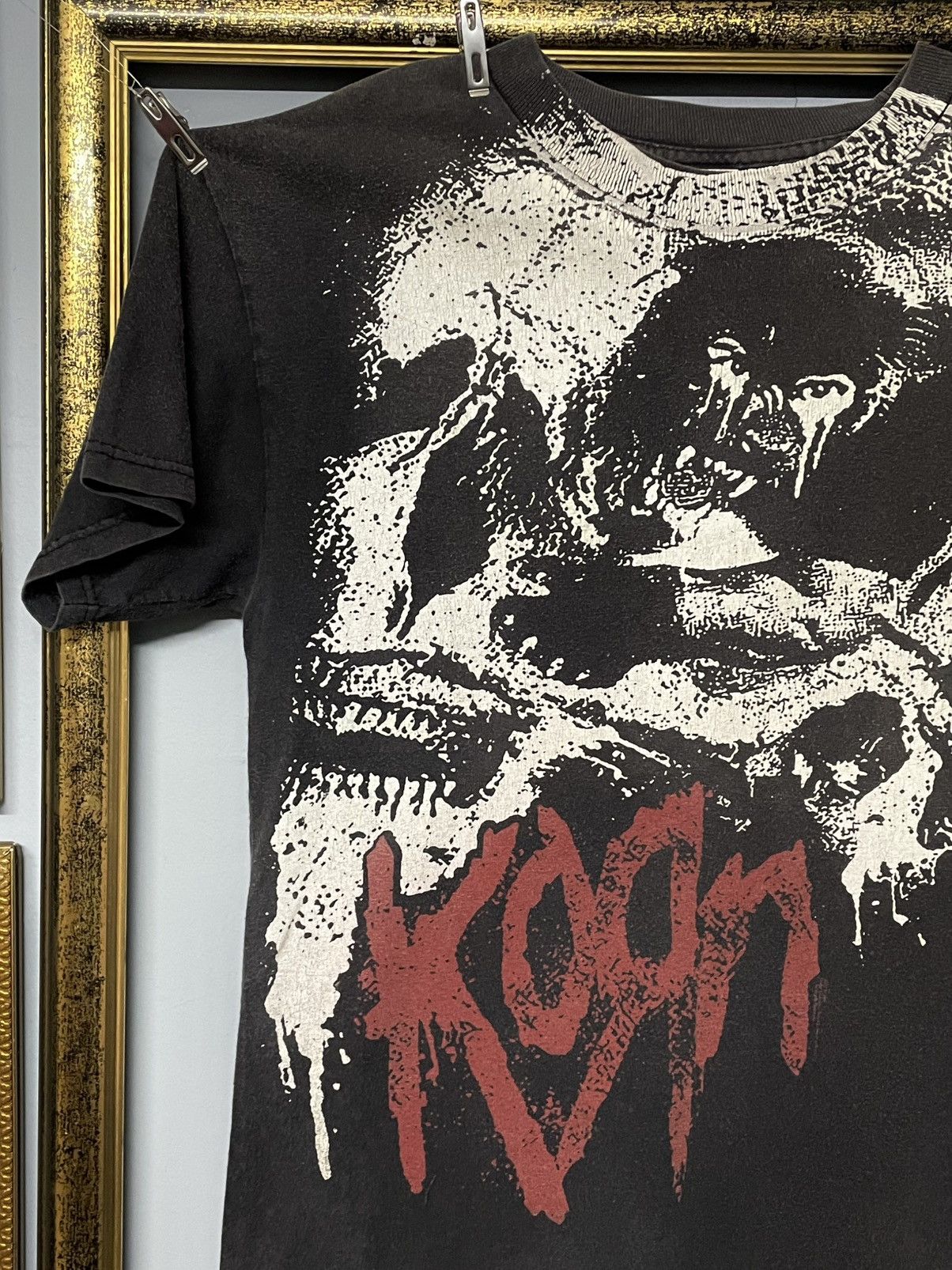 Vintage Vintage Korn Metal Og Illustration Skull Trash Sunfaded Tee Size US M / EU 48-50 / 2 - 3 Thumbnail