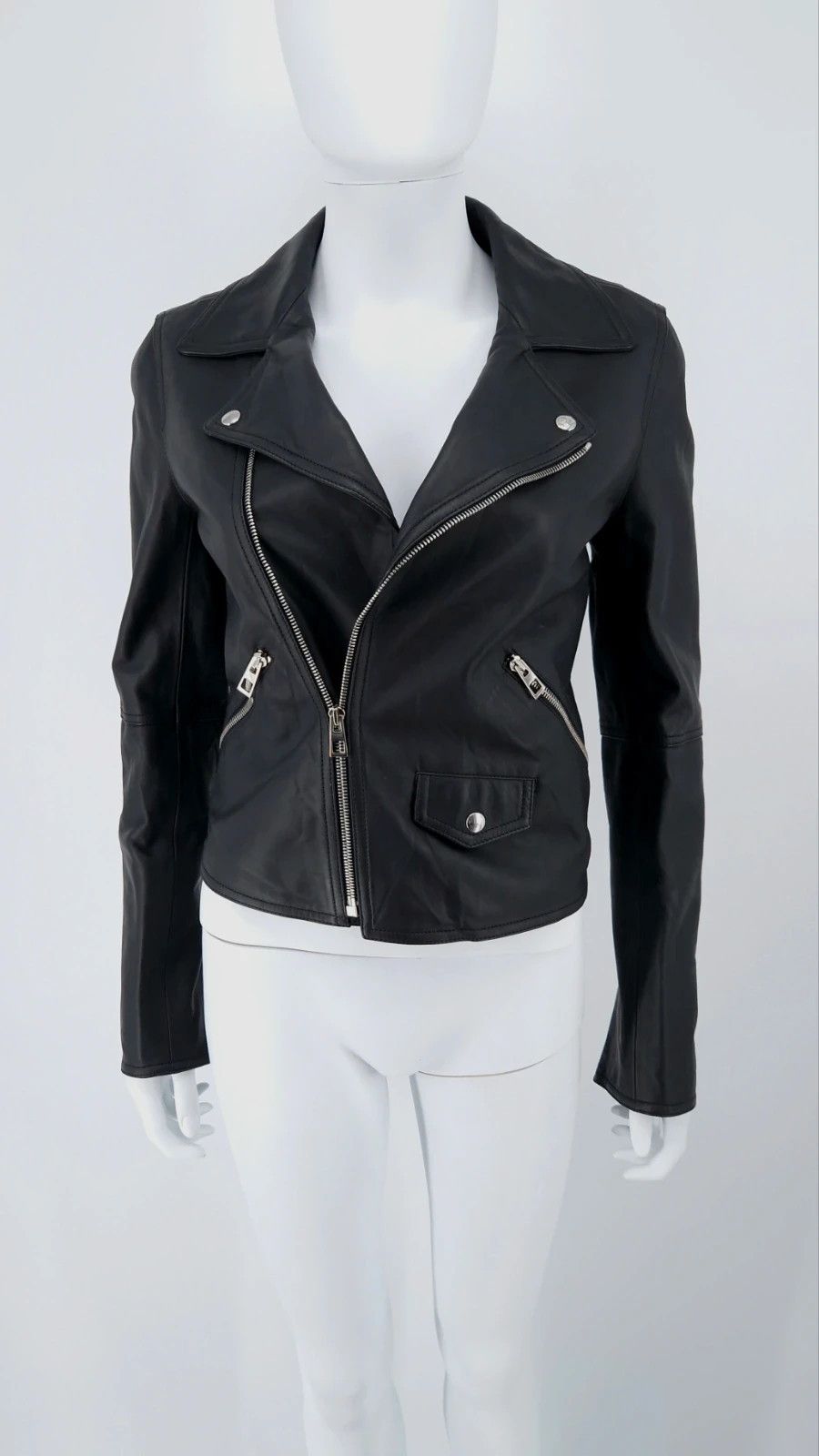 Loewe NWT Nappa Leather Biker Jacket Size XS / US 0-2 / IT 36-38 - 7 Thumbnail