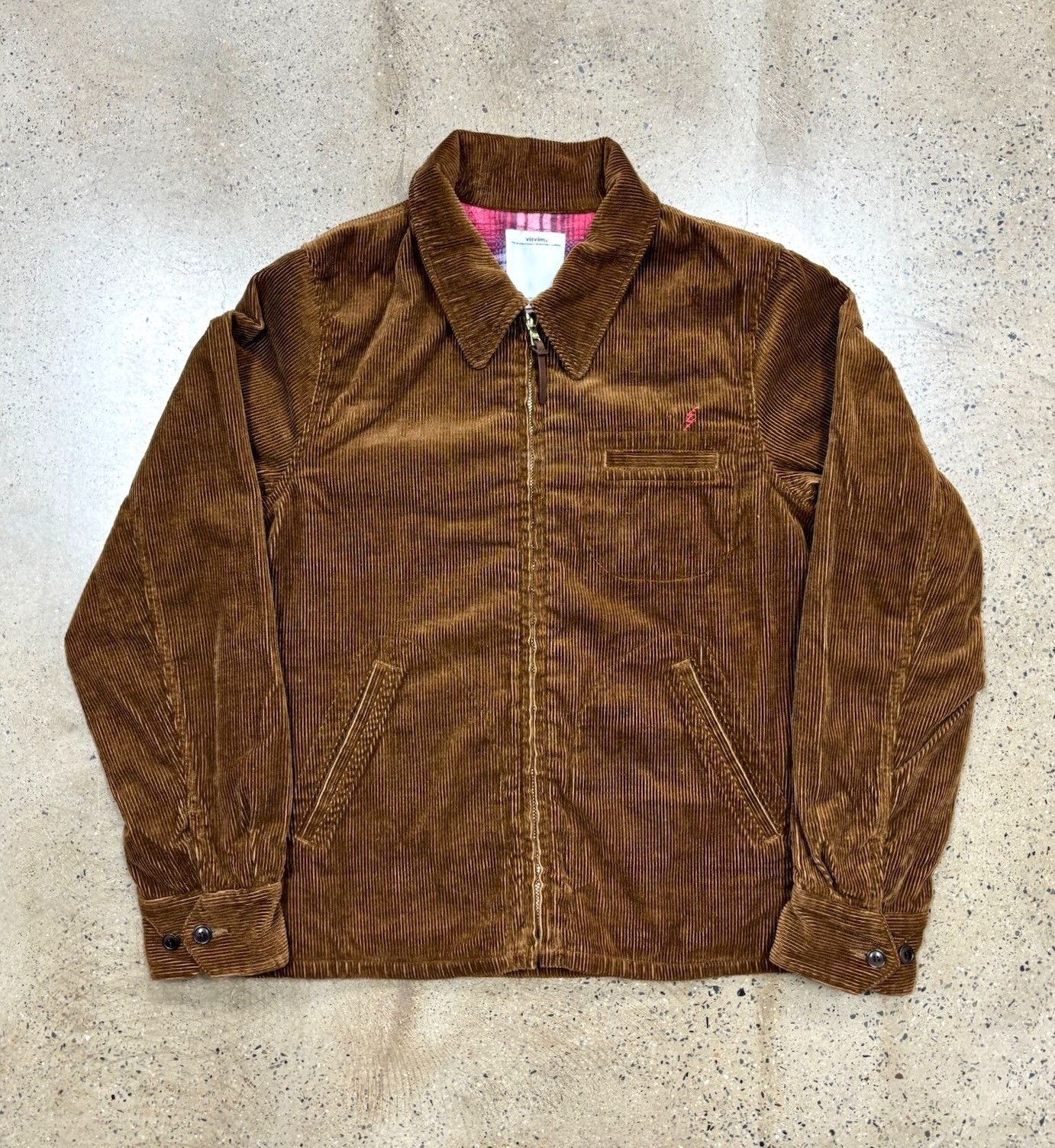 Visvim visvim strato swing top camel leather jacket-dmc | Grailed