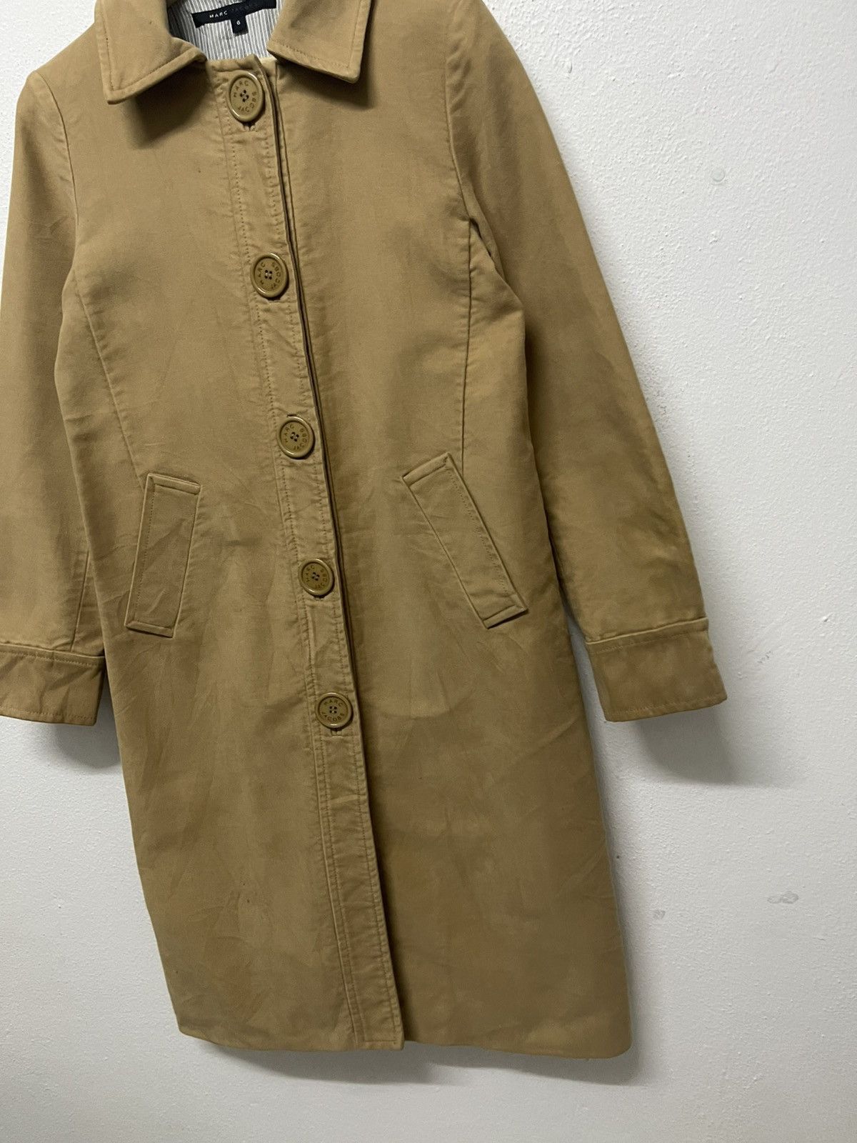 Marc Jacobs 2000s MARC JACOBS BUTTON CLOSURE TRENCH COAT Size M / US 6-8 / IT 42-44 - 4 Thumbnail