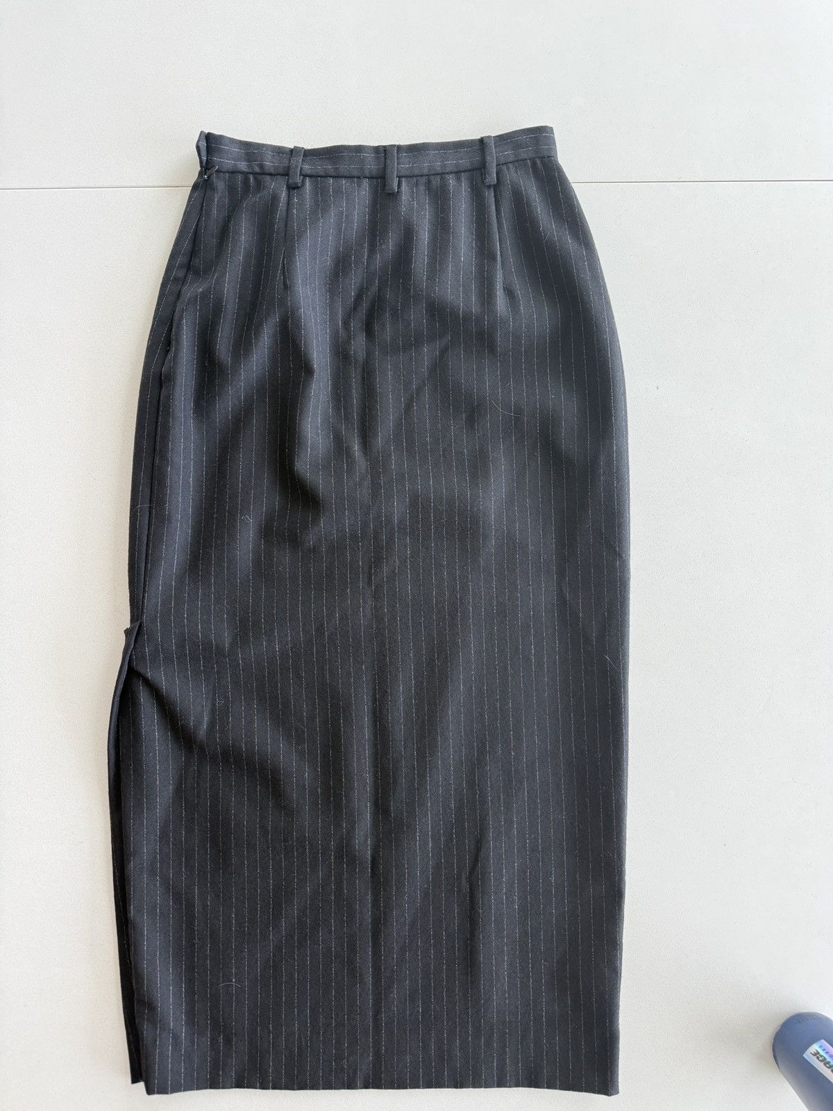 Ralph Lauren Vintage Ralph Lauren Black Pinstripe Pencil Shirt Size 32" / US 10 / IT 46 - 6 Thumbnail