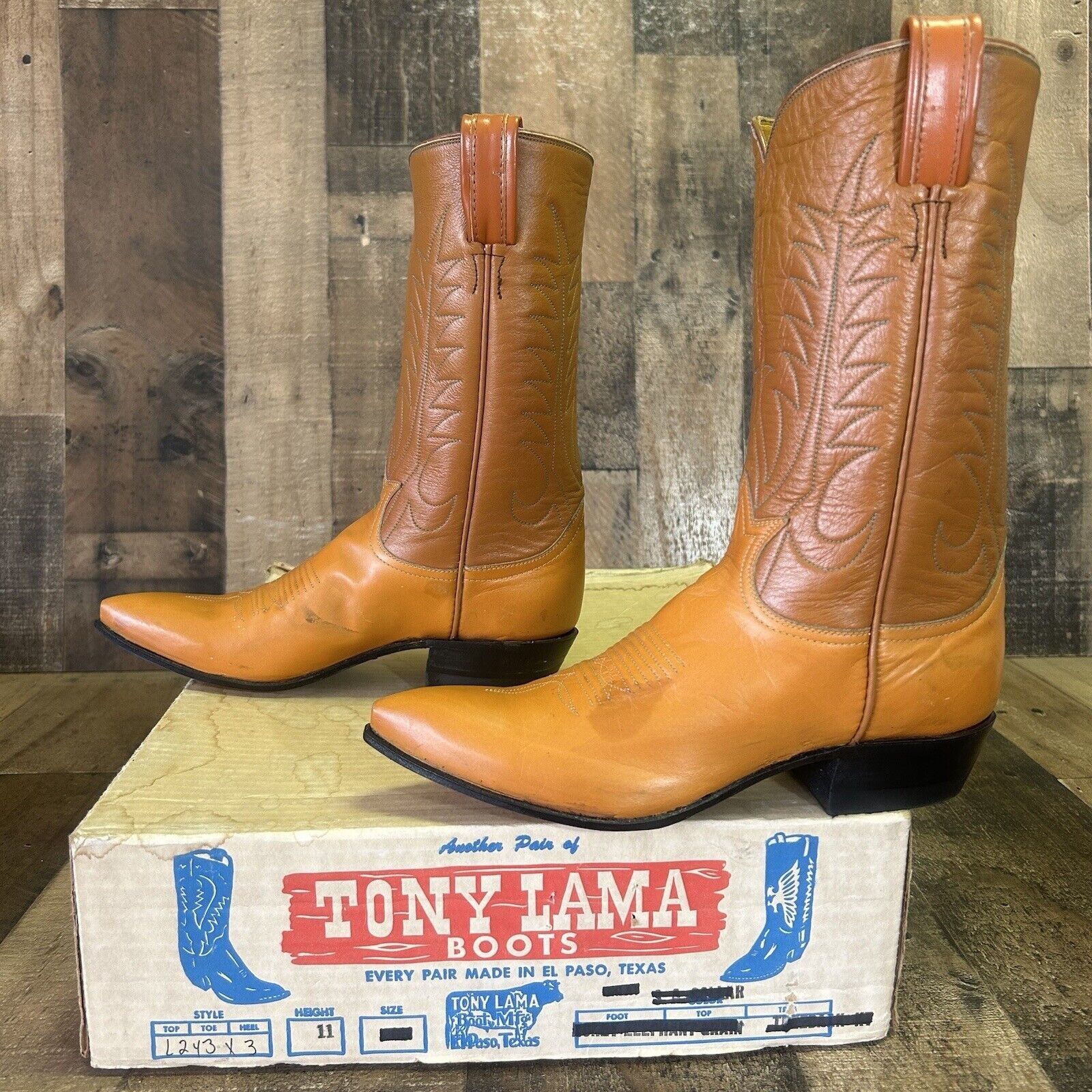 Tony Lama Tony Lama Vintage Gold Label Western Cowboy Boots Womens 6 A Size US 6 / IT 36 - 12 Thumbnail