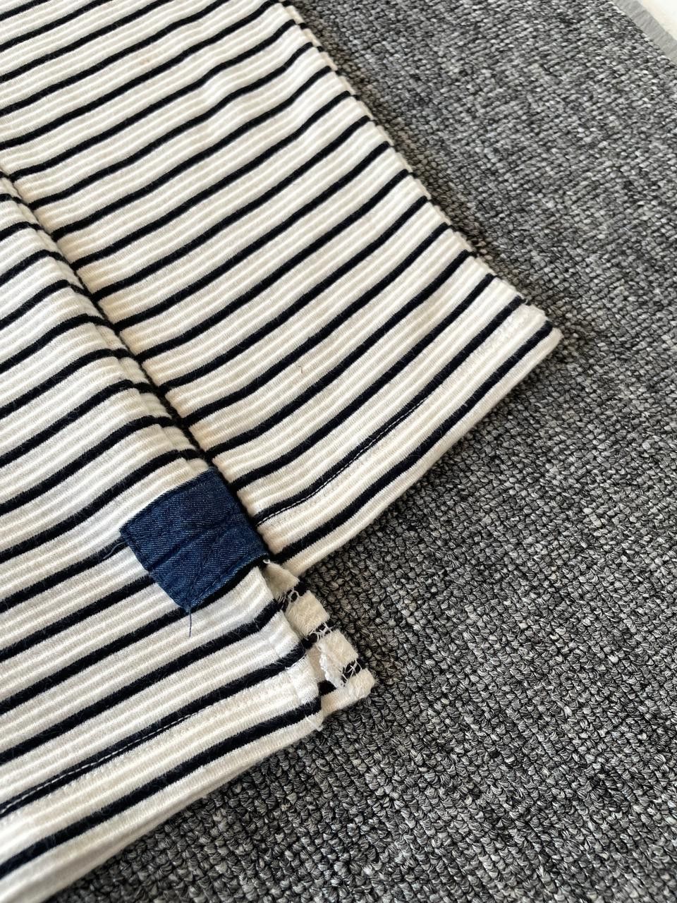 Vintage UGIZ Vintage 2016 Breton Striped Ribbed Long Sleeve Tee Size US M / EU 48-50 / 2 - 4 Thumbnail