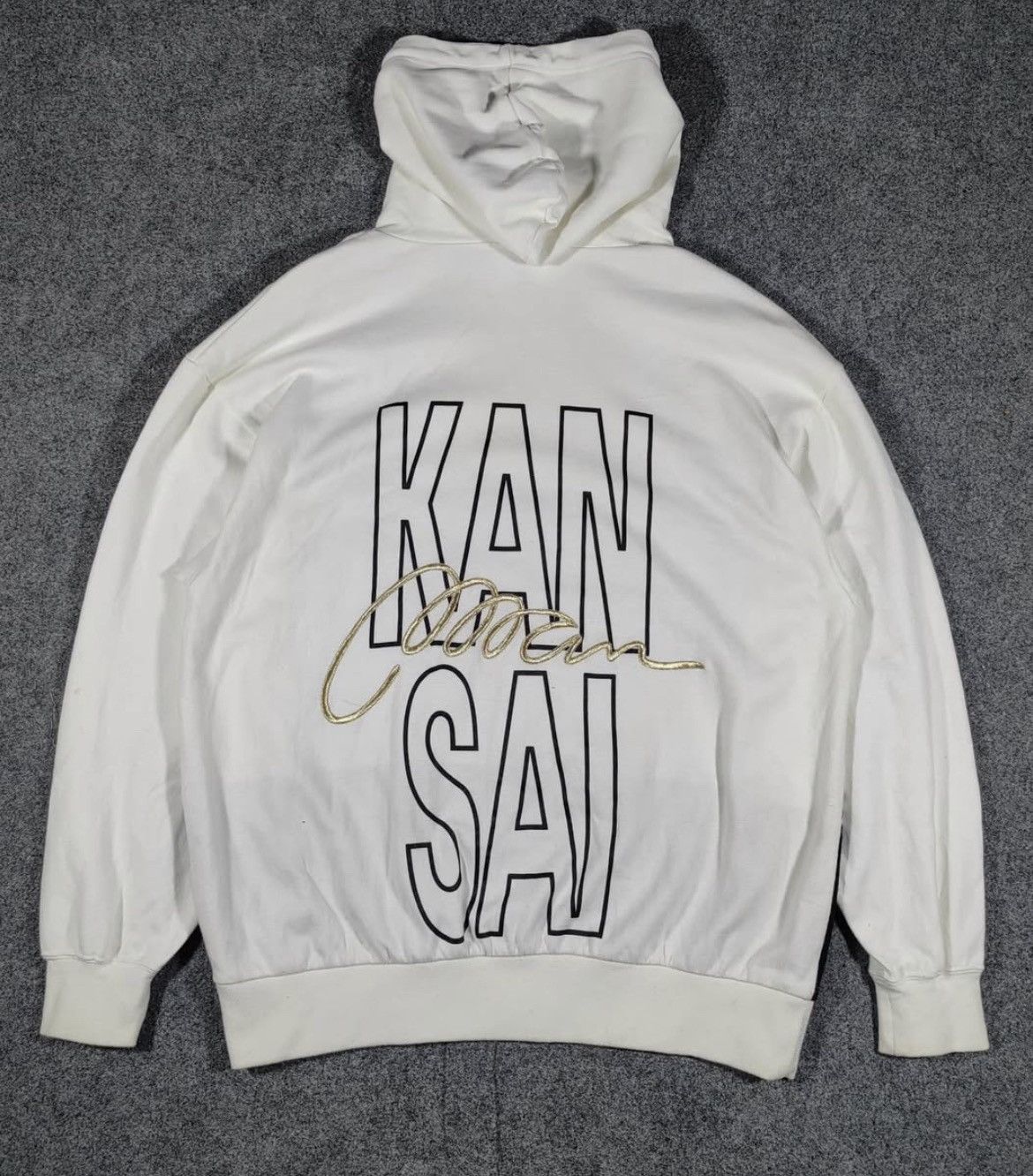 Yohji Yamamoto 2000s Kansai Man Yamamoto Embroidery Logo Hoddie Size US M / EU 48-50 / 2 - 2 Thumbnail