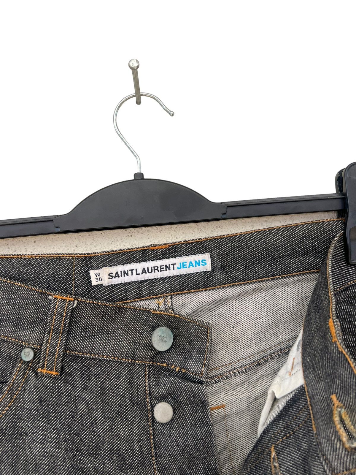 Yves Saint Laurent Vintage YSL Saint Laurent Jeans Grey Denim Jeans Size US 30 / EU 46 - 7 Thumbnail
