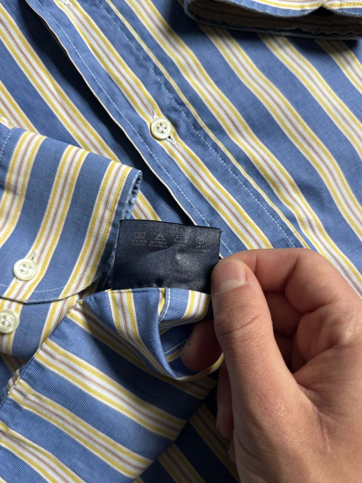 Burberry Vintage Burberry Stripped Button Up Shirt Size US XL / EU 56 / 4 - 11 Thumbnail