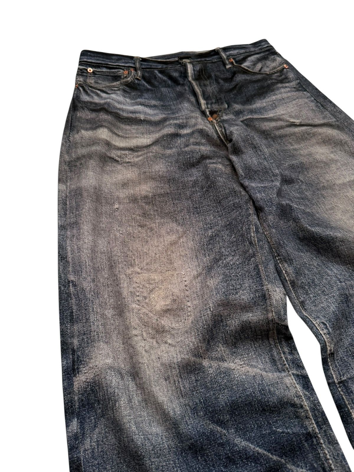 Junya Watanabe 2024 Trompe L’oeil Printed Belt Waist Denim Size US 34 / EU 50 - 3 Thumbnail