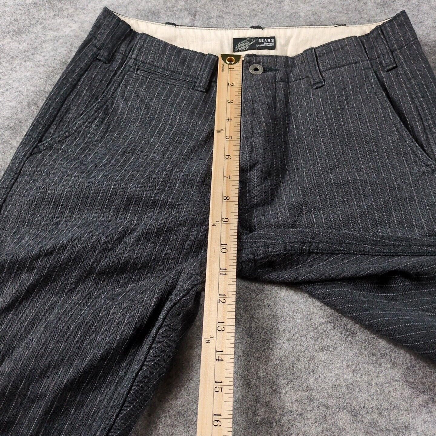Beams Plus BEAMS Gray Pinstripe Chinos Made in Japan S Size US 30 / EU 46 - 4 Thumbnail